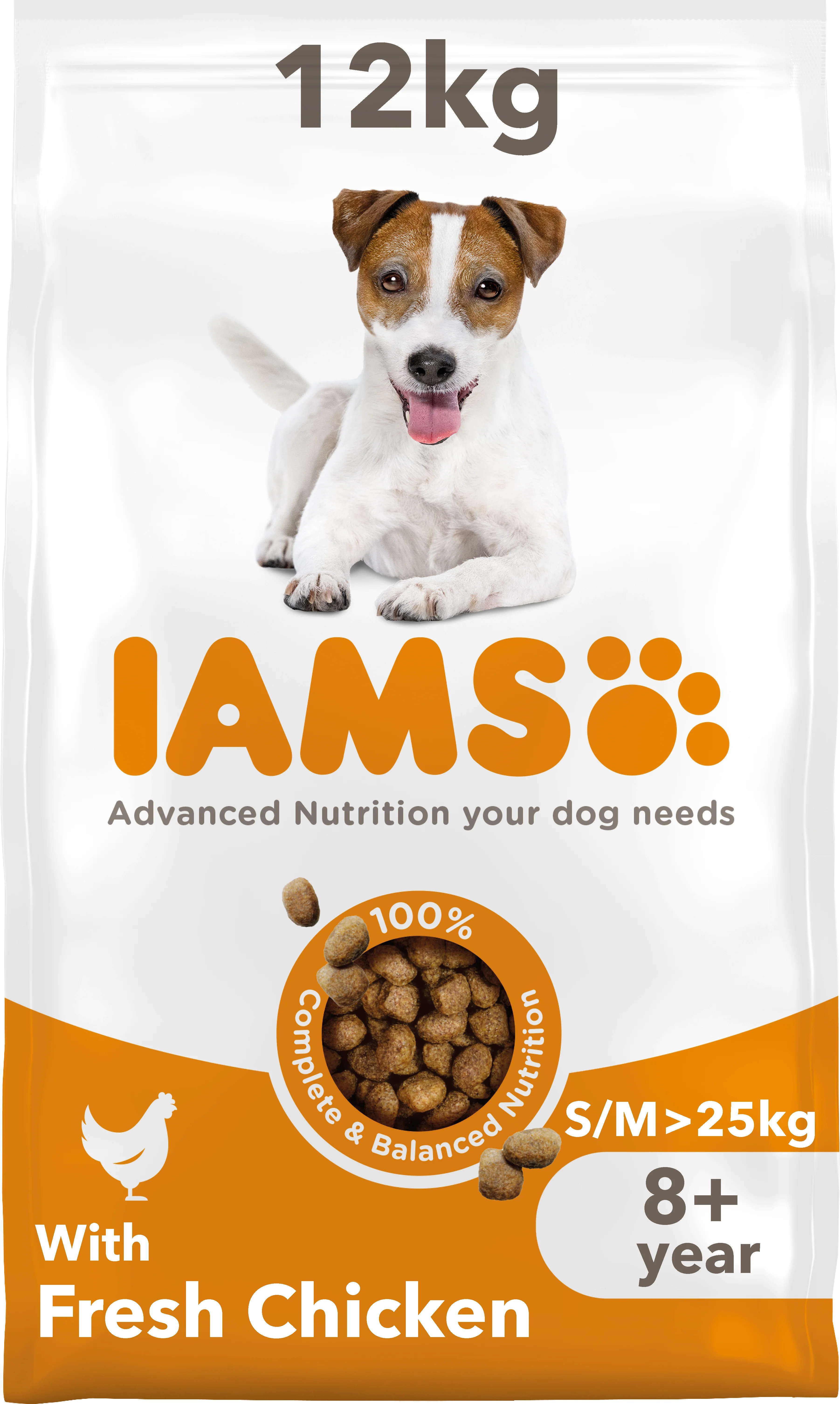 Iams Vitality Senior Small/Medium Breed Dry Dog Food - Chicken - Image 2