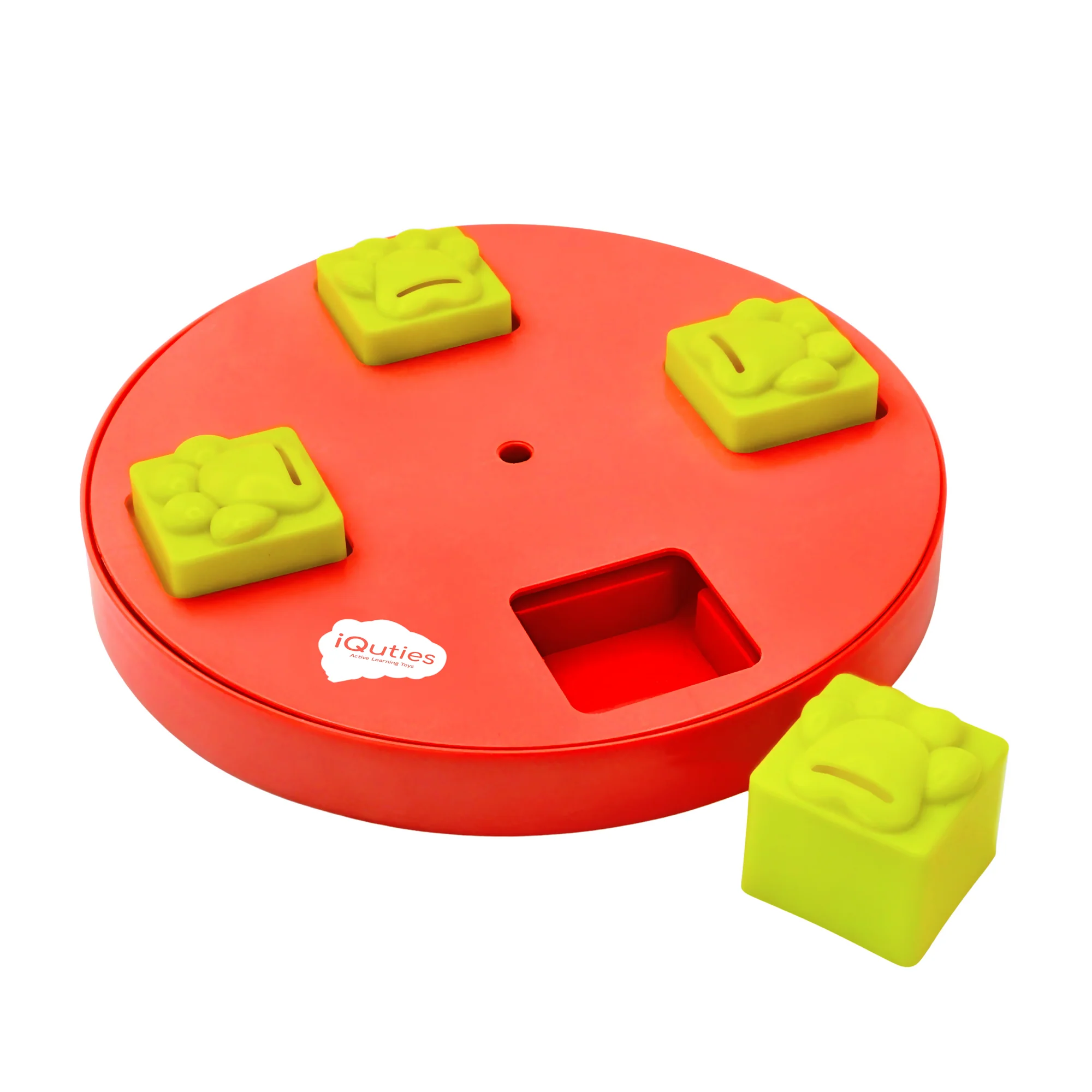 iQuties Wheel Interactive Puzzle Treat Dispenser Dog Toy - Image 2