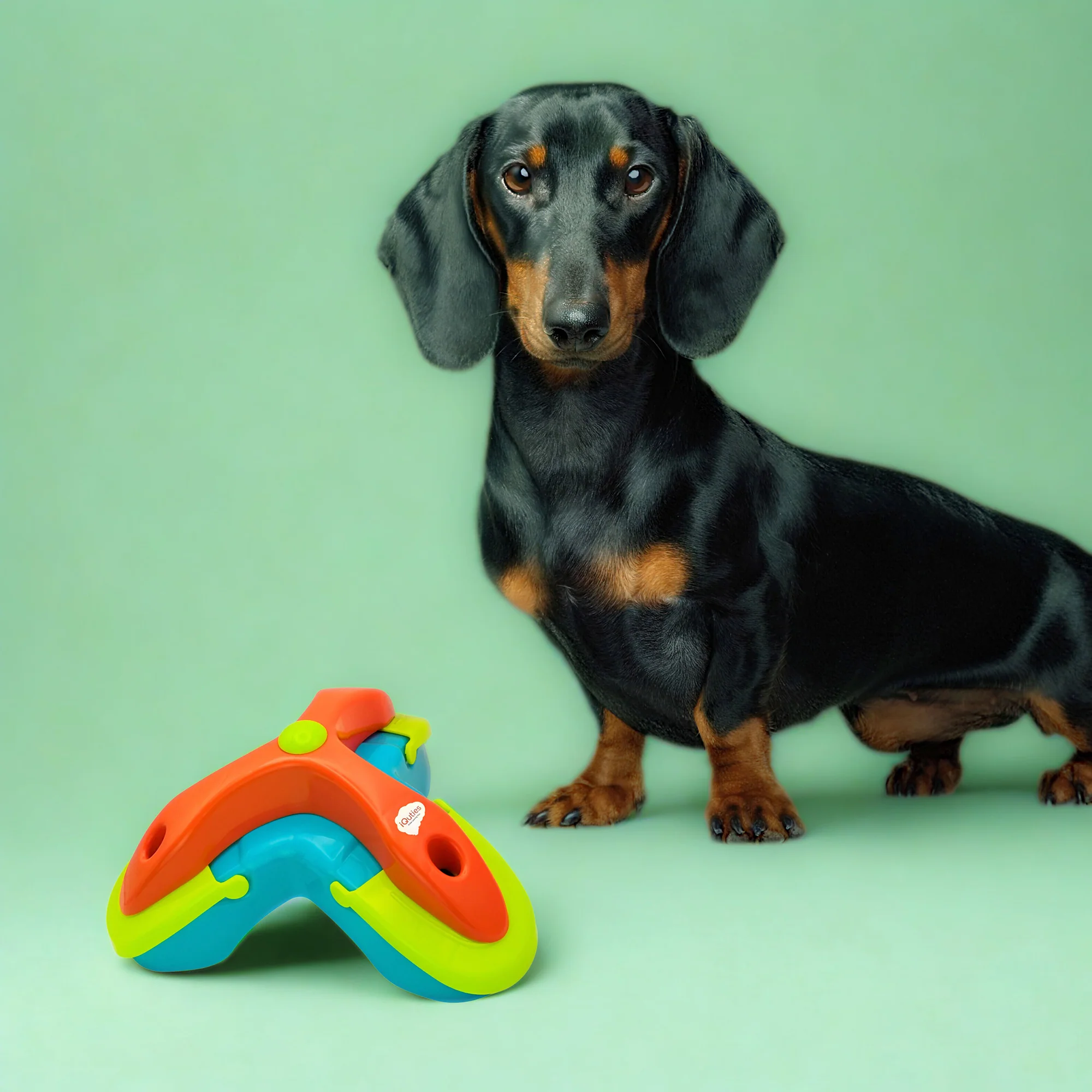 iQuties Twist & Flip Interactive Puzzle Treat Dispenser Dog Toy - Image 8