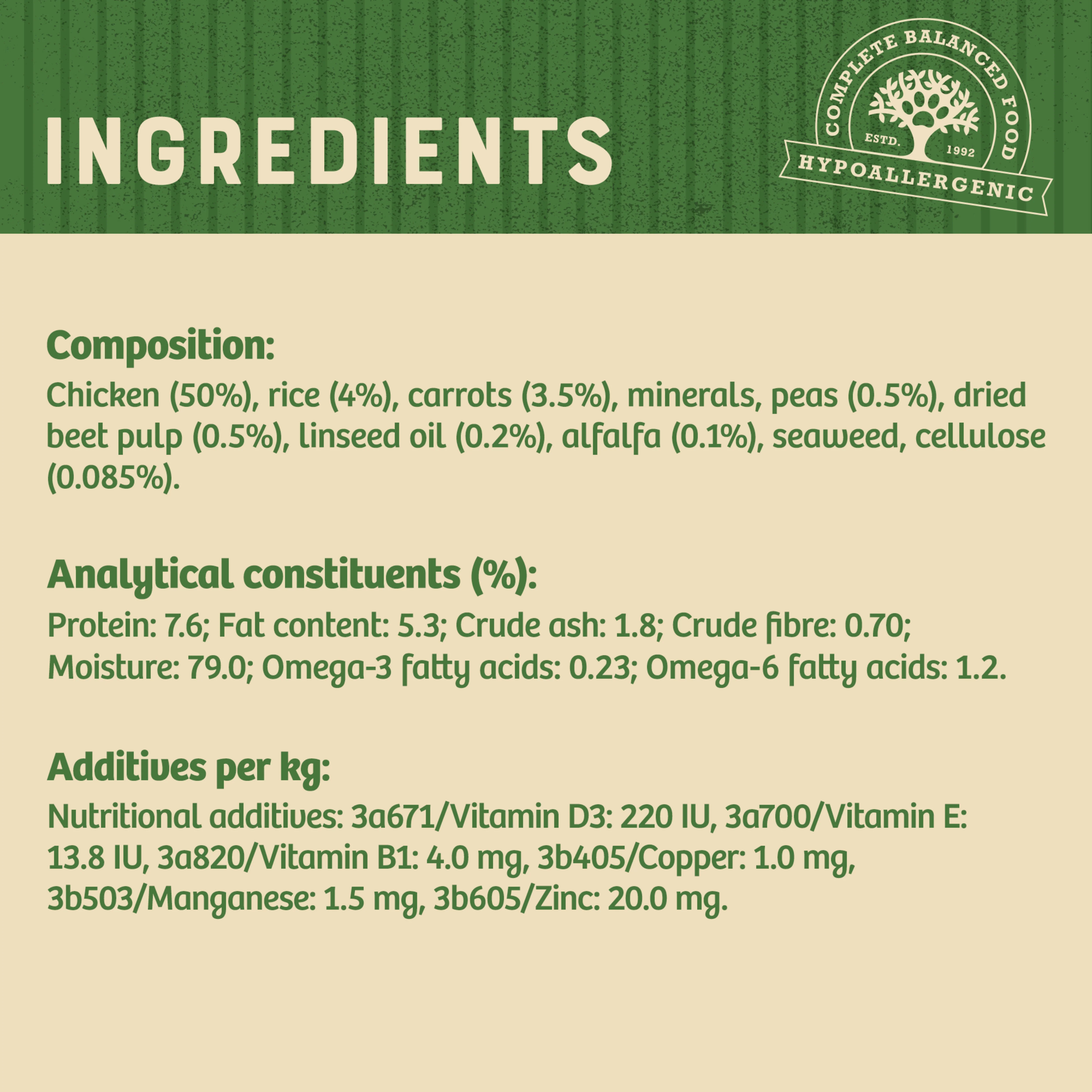 James Wellbeloved Adult Chicken & Rice in Loaf Can - Image 7
