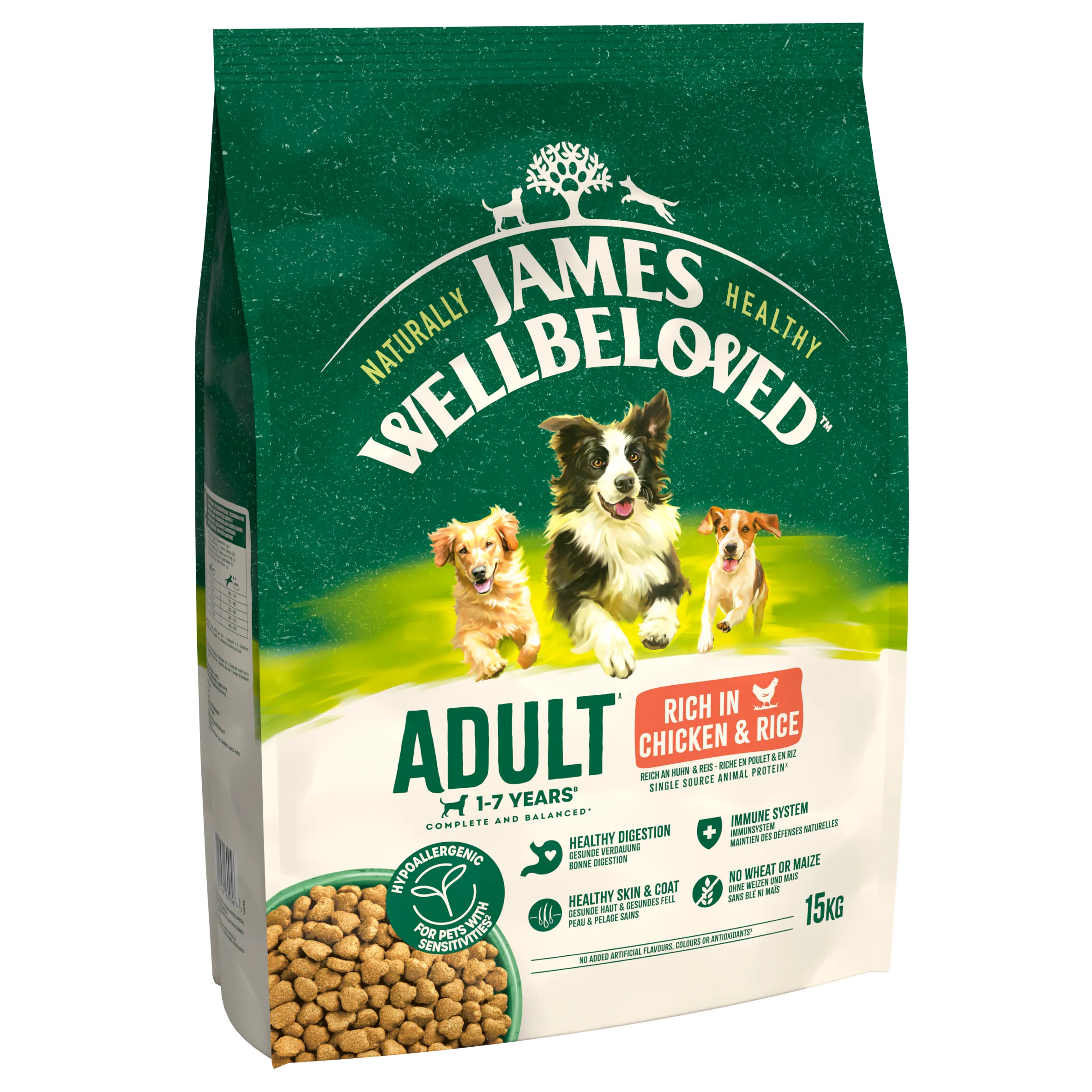 James Wellbeloved Adult Dry Dog Food Chicken & Rice - Image 2