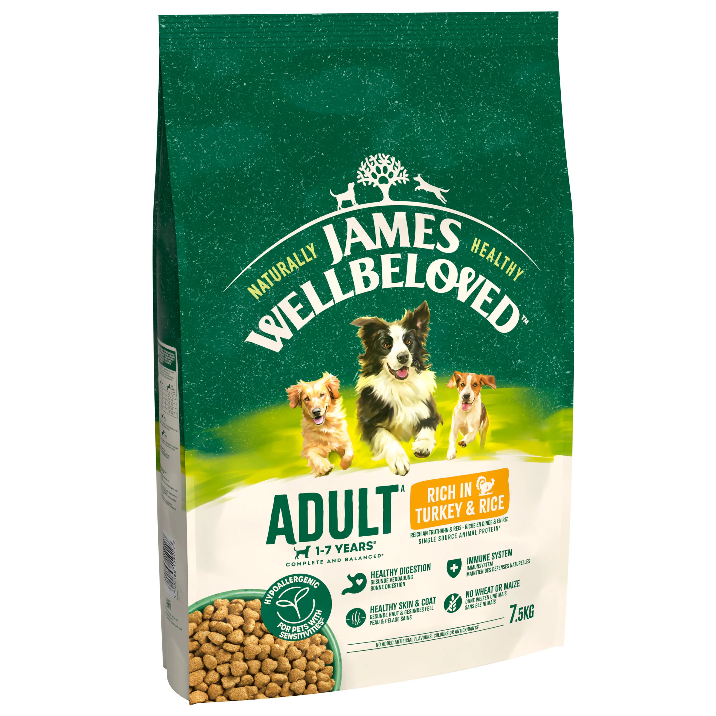 James Wellbeloved Adult Dry Dog Food Turkey & Rice - Image 2