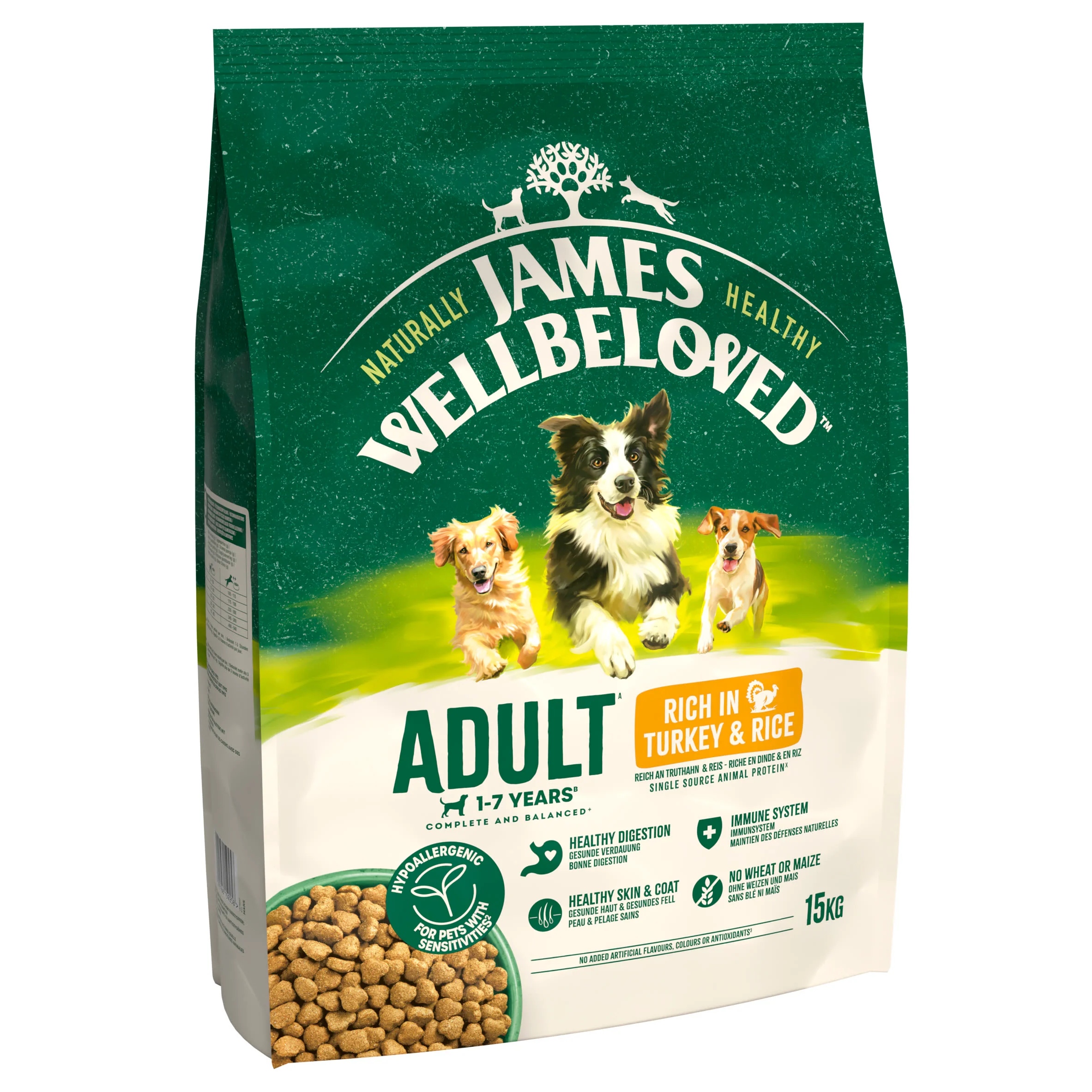 James Wellbeloved Adult Dry Dog Food Turkey & Rice - Image 3