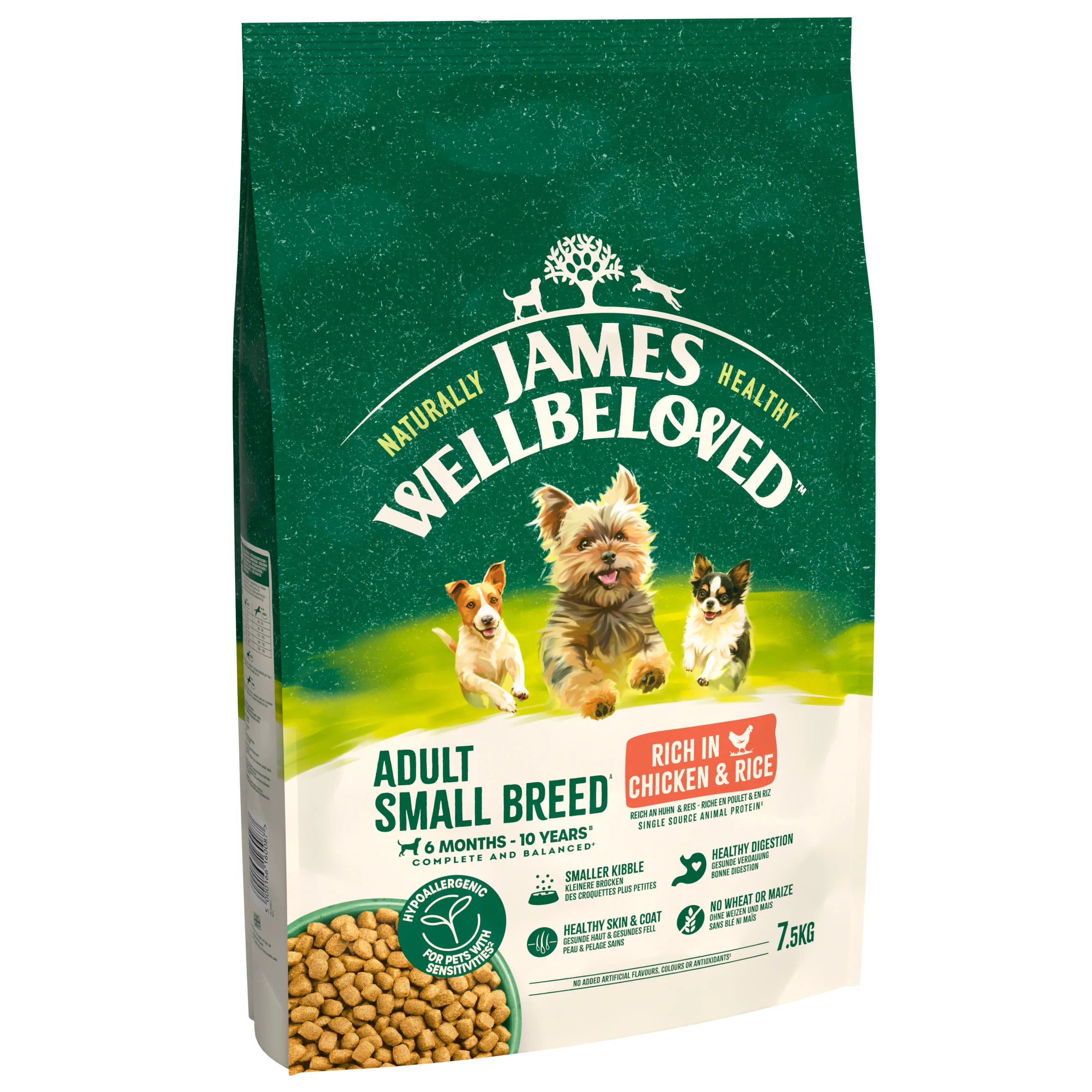 James Wellbeloved Adult Small Breed Dry Dog Food Chicken & Rice - Image 2
