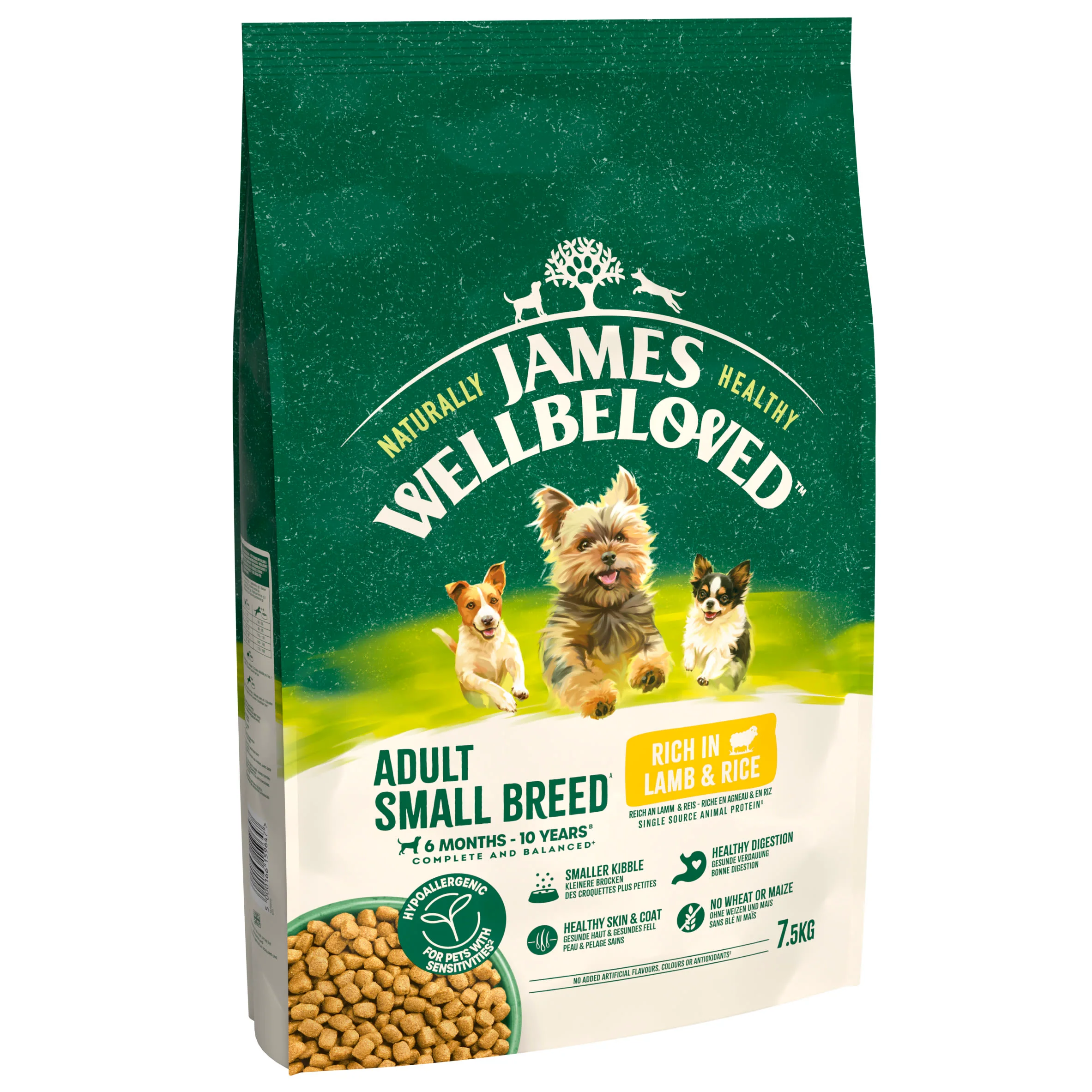 James Wellbeloved Adult Small Breed Dry Dog Food Lamb & Rice - Image 2