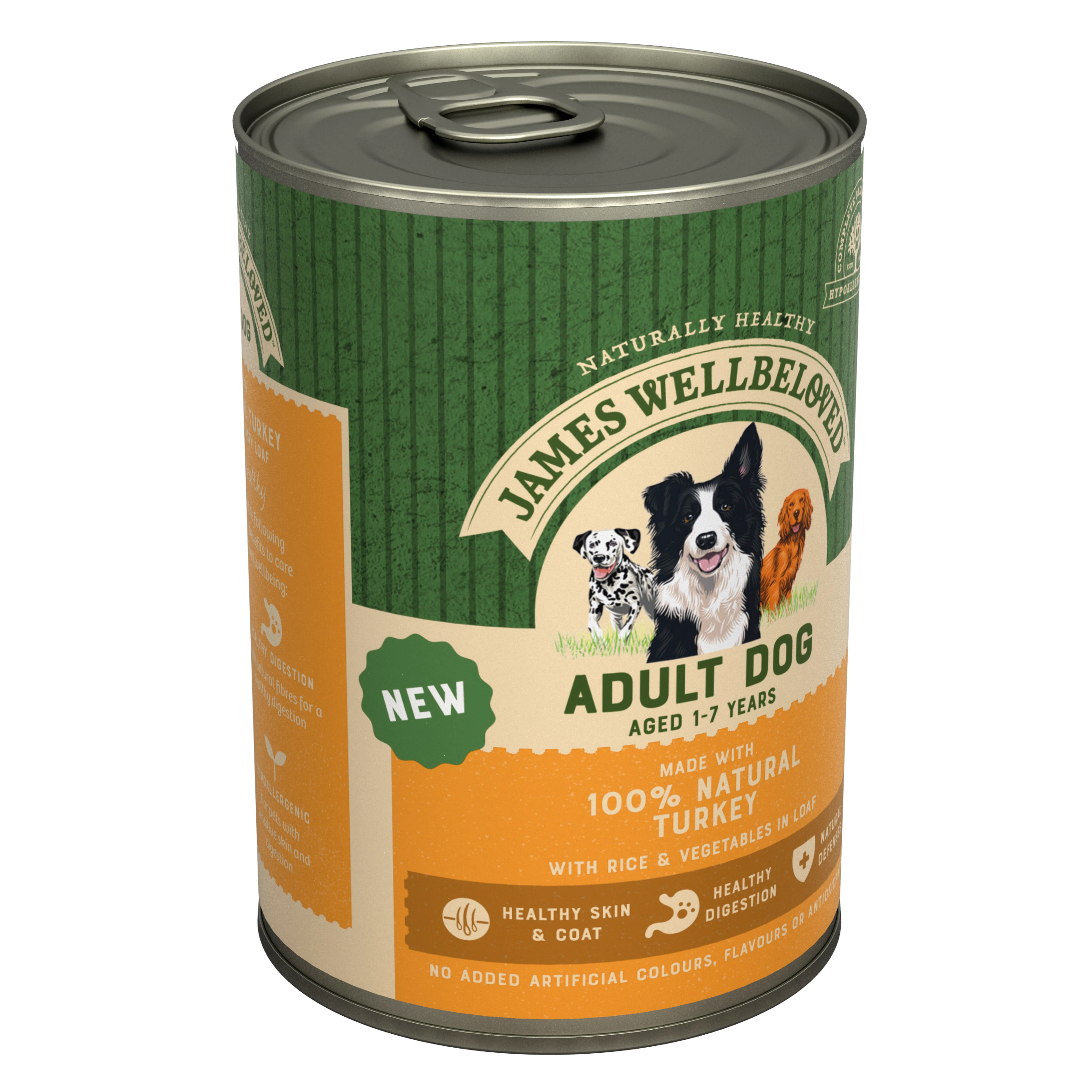 James Wellbeloved Adult Turkey & Rice in Loaf Can - Image 3