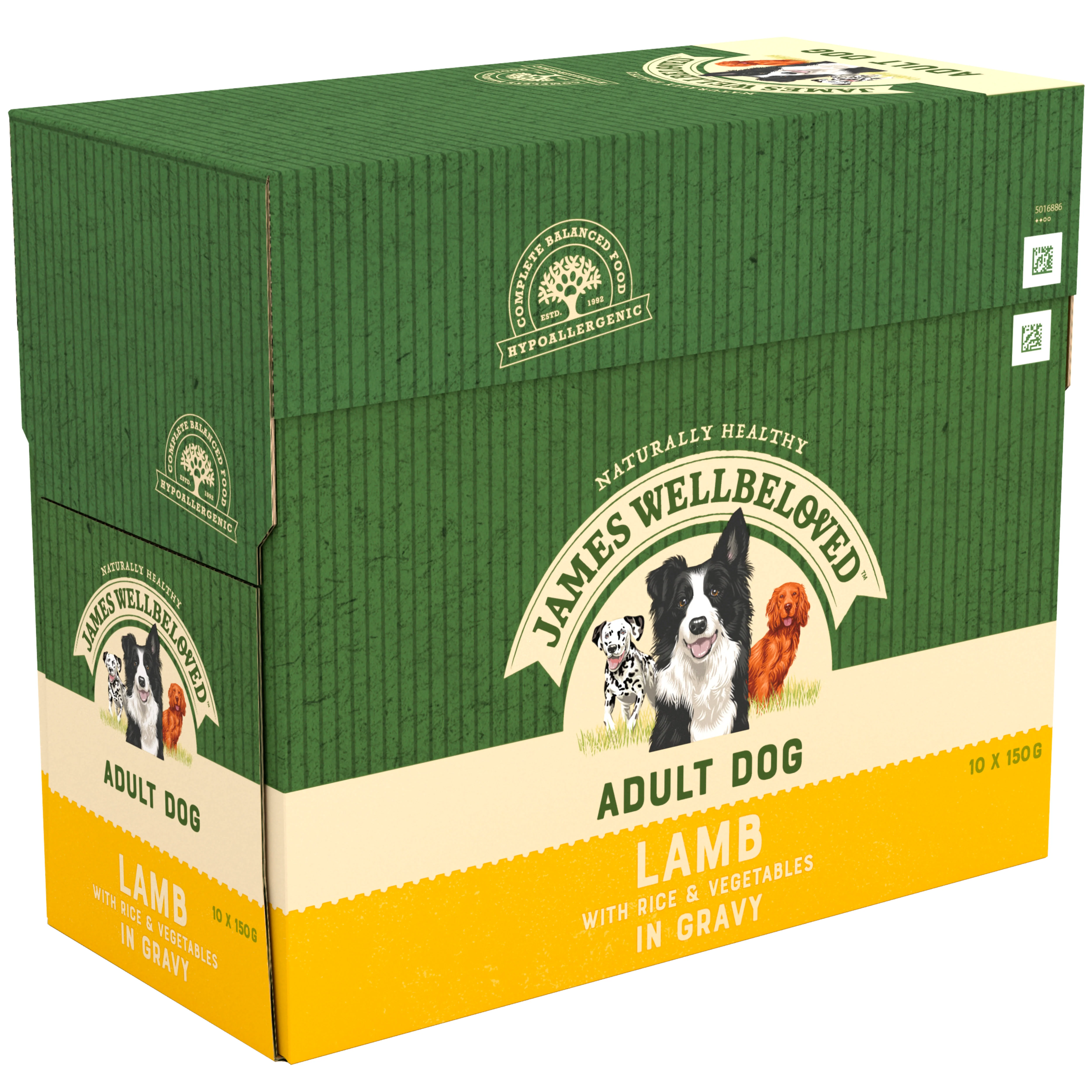 James Wellbeloved Adult Wet Dog Food Pouches - Lamb & Rice in Gravy - Image 3