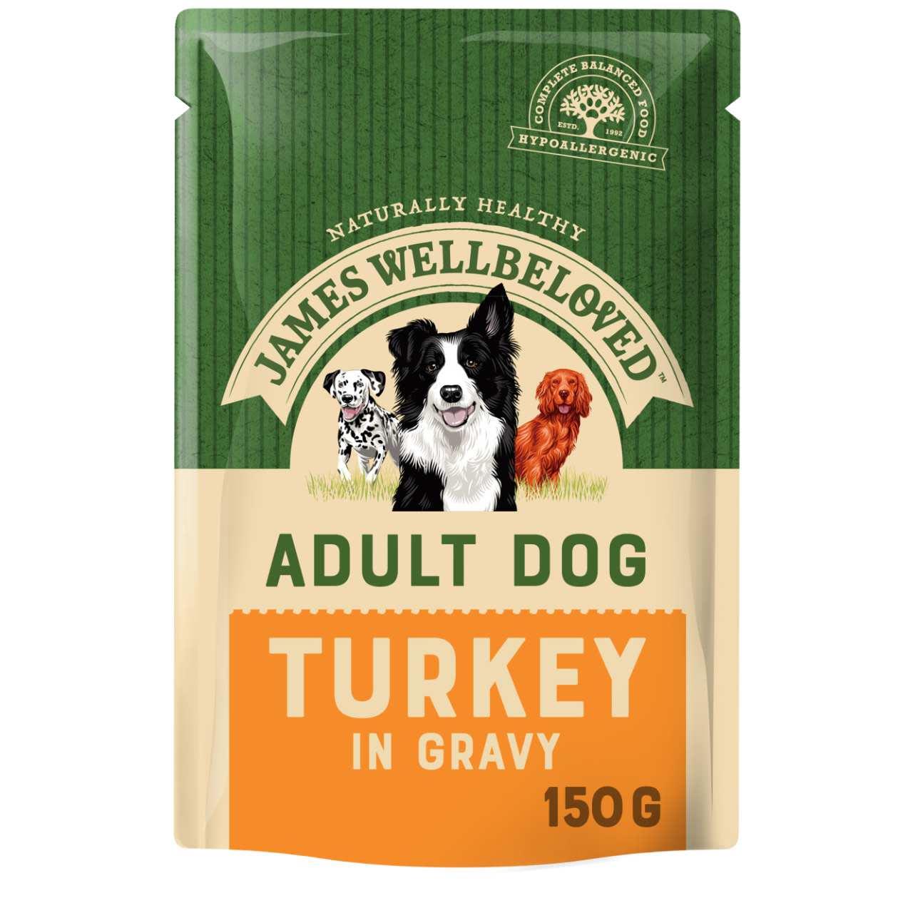 James Wellbeloved Adult Wet Dog Food Pouches - Turkey & Rice - Image 3