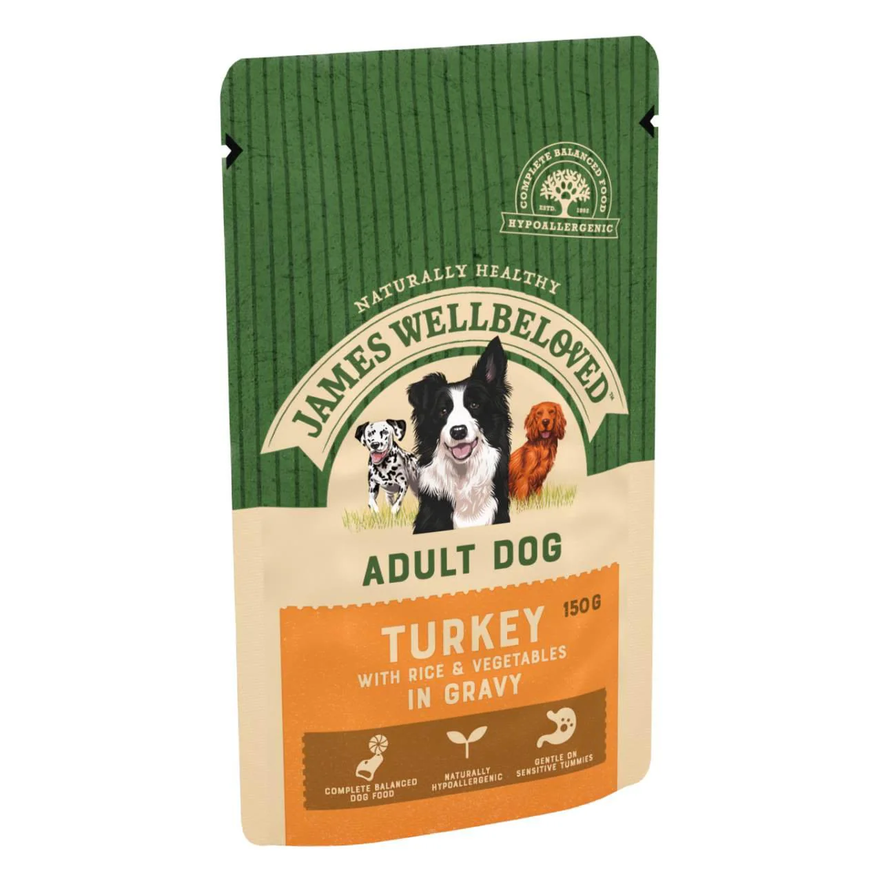 James Wellbeloved Adult Wet Dog Food Pouches - Turkey & Rice - Image 5
