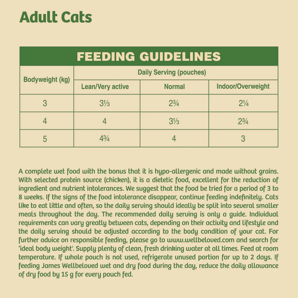 James Wellbeloved Grain Free Adult Cat Food Pouches Chicken in Jelly - Image 9