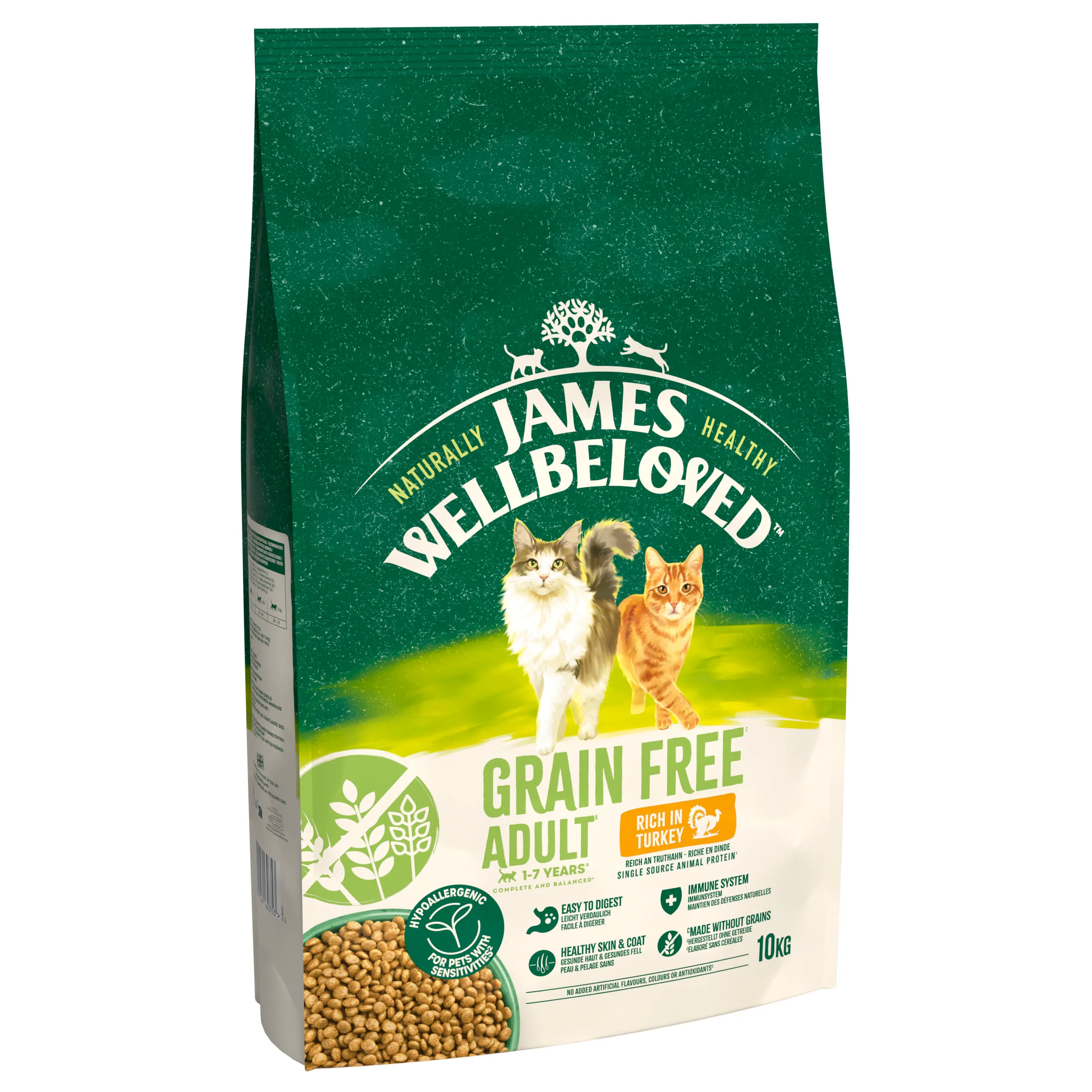James Wellbeloved Grain Free Adult Dry Cat Food Turkey - Image 3