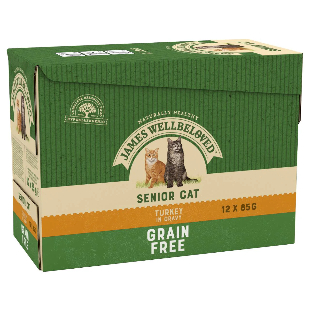 James Wellbeloved Grain Free Senior Cat Food Pouches Turkey in Gravy - Image 4