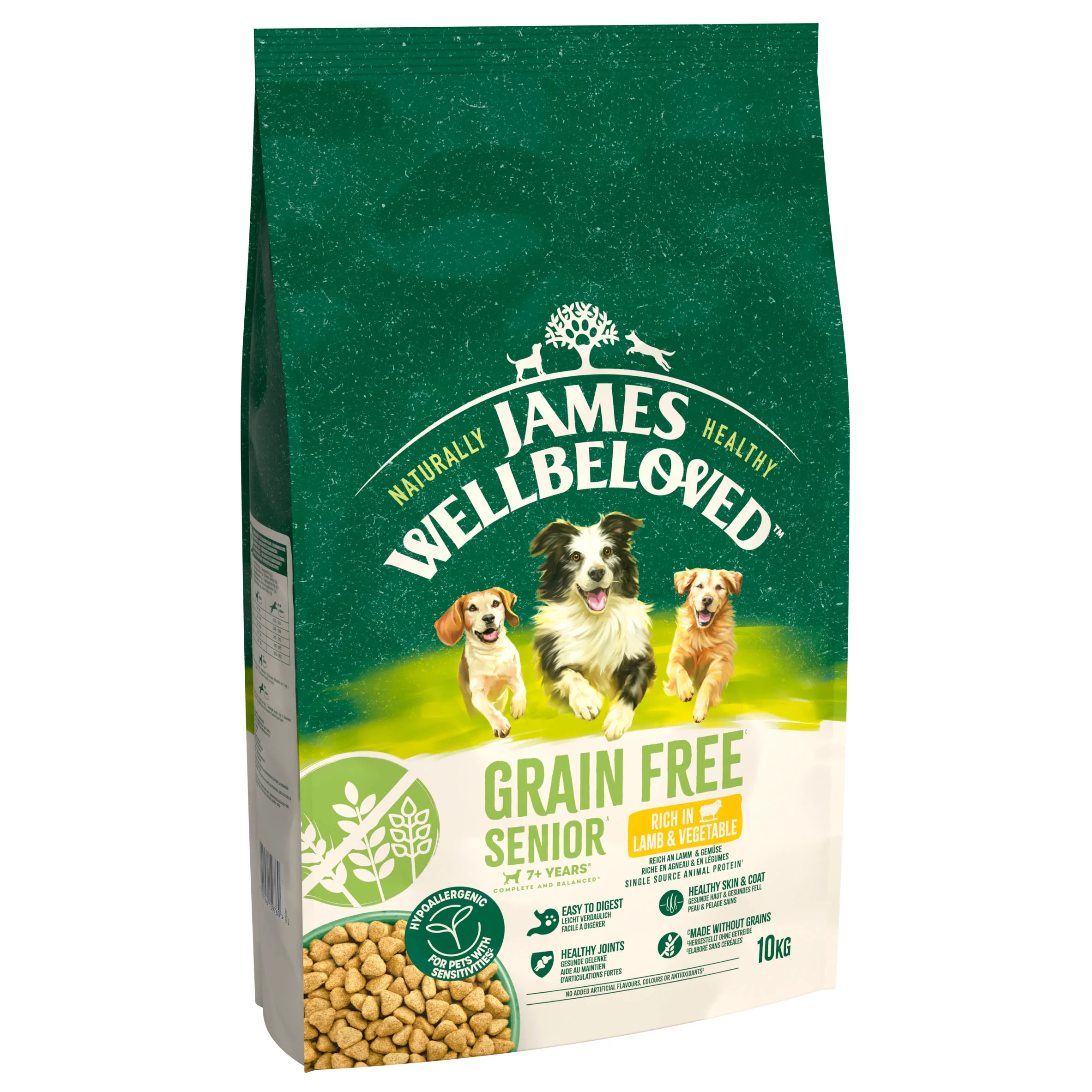 James Wellbeloved Grain Free Senior Dry Dog Food Lamb & Veg - Image 2