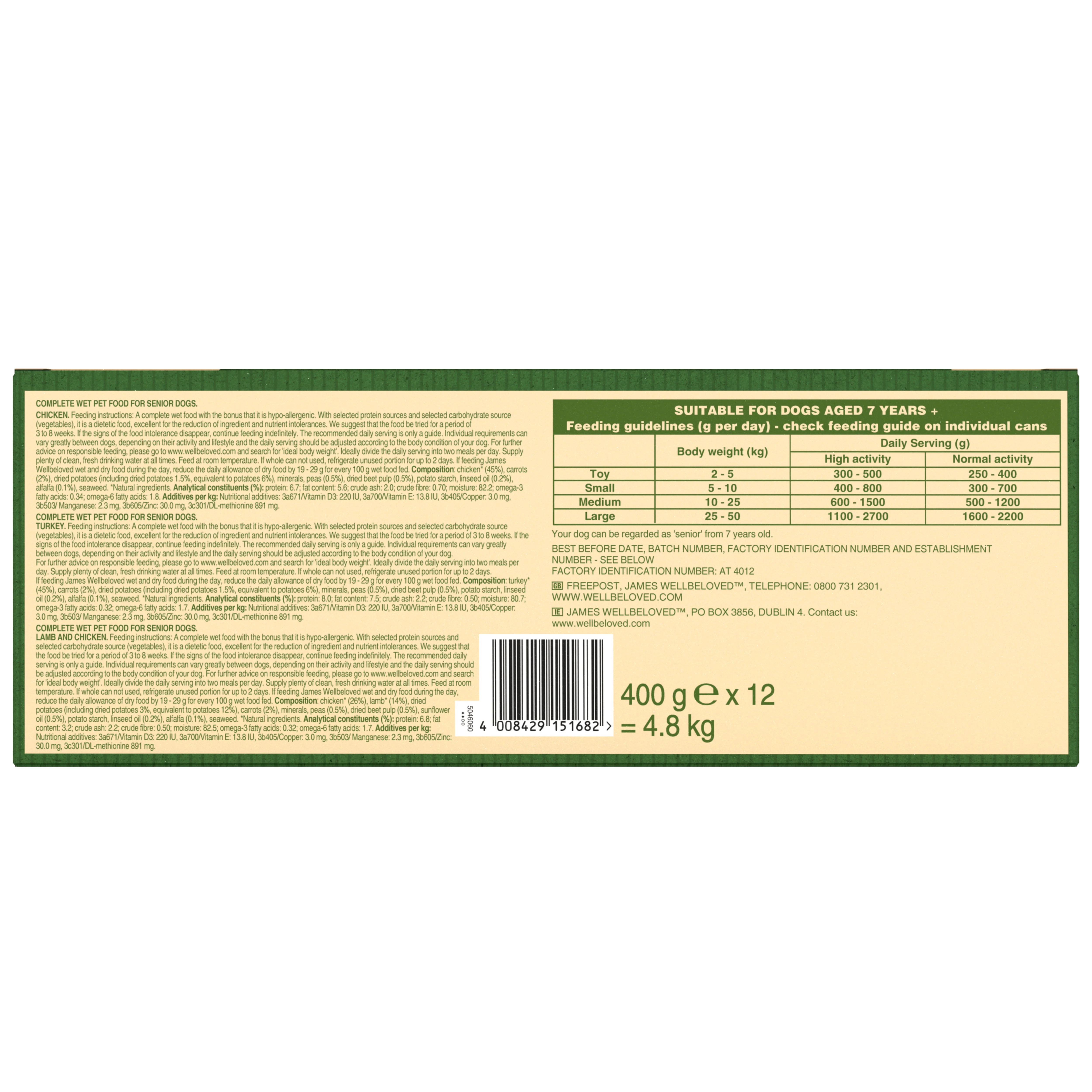 James Wellbeloved Grain Free Senior Wet Dog Food Turkey, Lamb & Chicken - Image 10