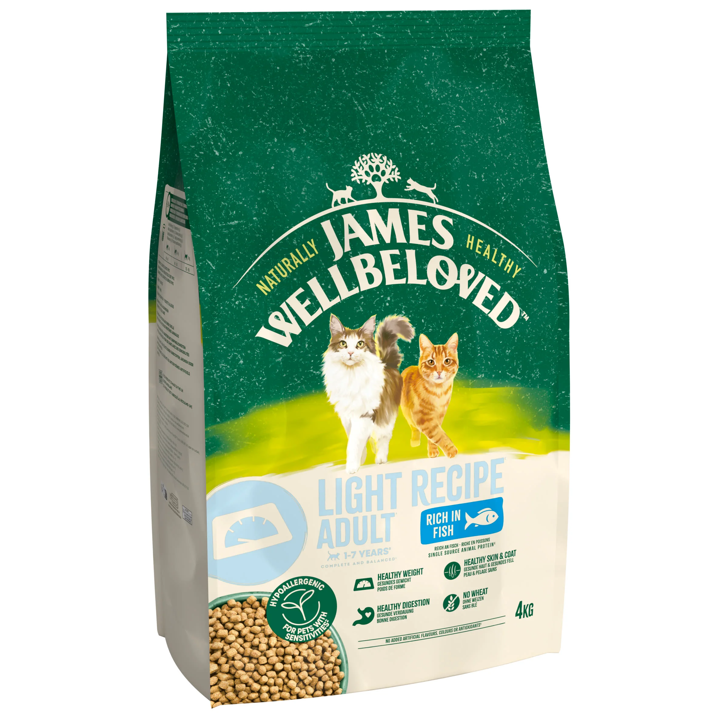 James Wellbeloved Light Adult Dry Cat Food Fish - Image 2