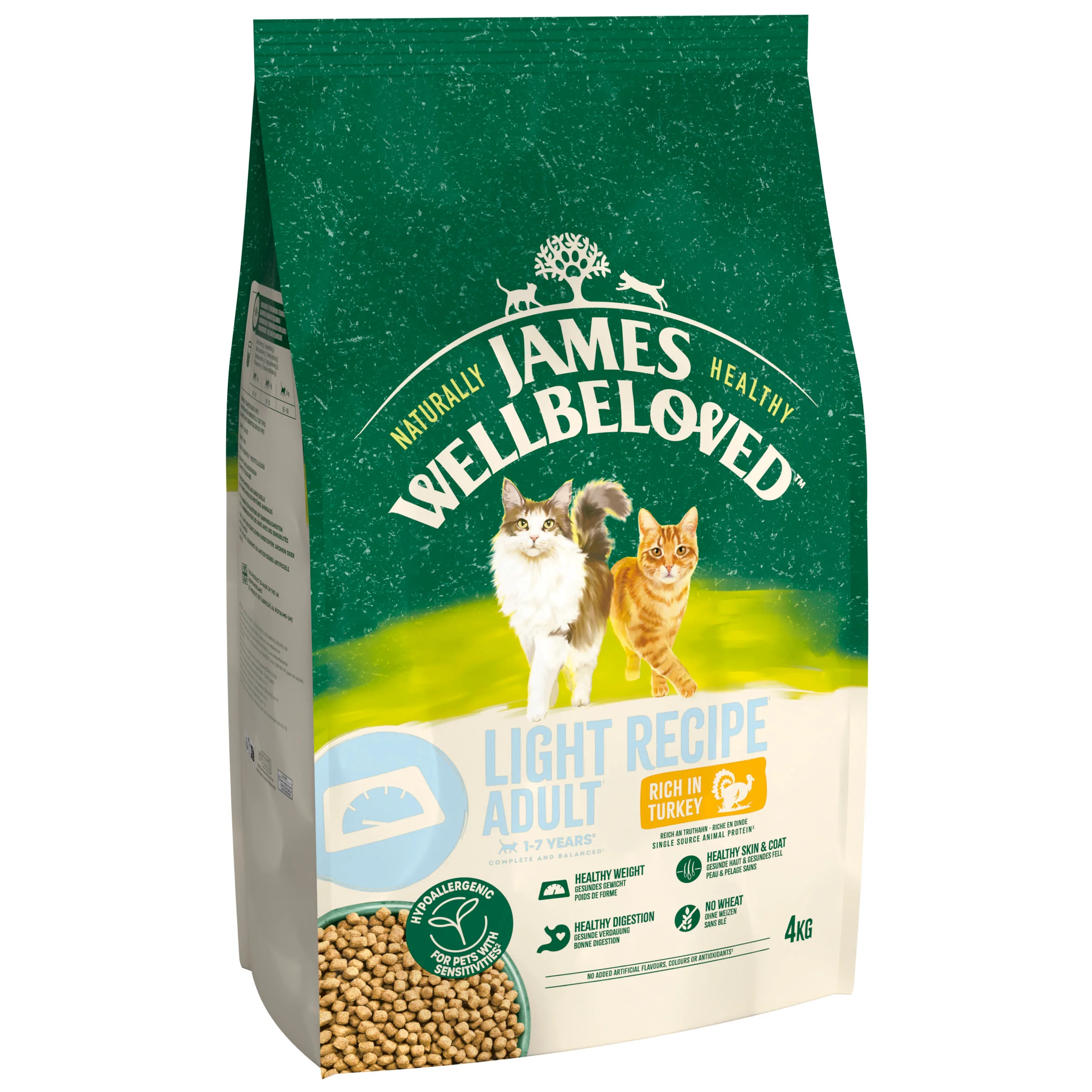James Wellbeloved Light Adult Dry Cat Food Turkey - Image 2
