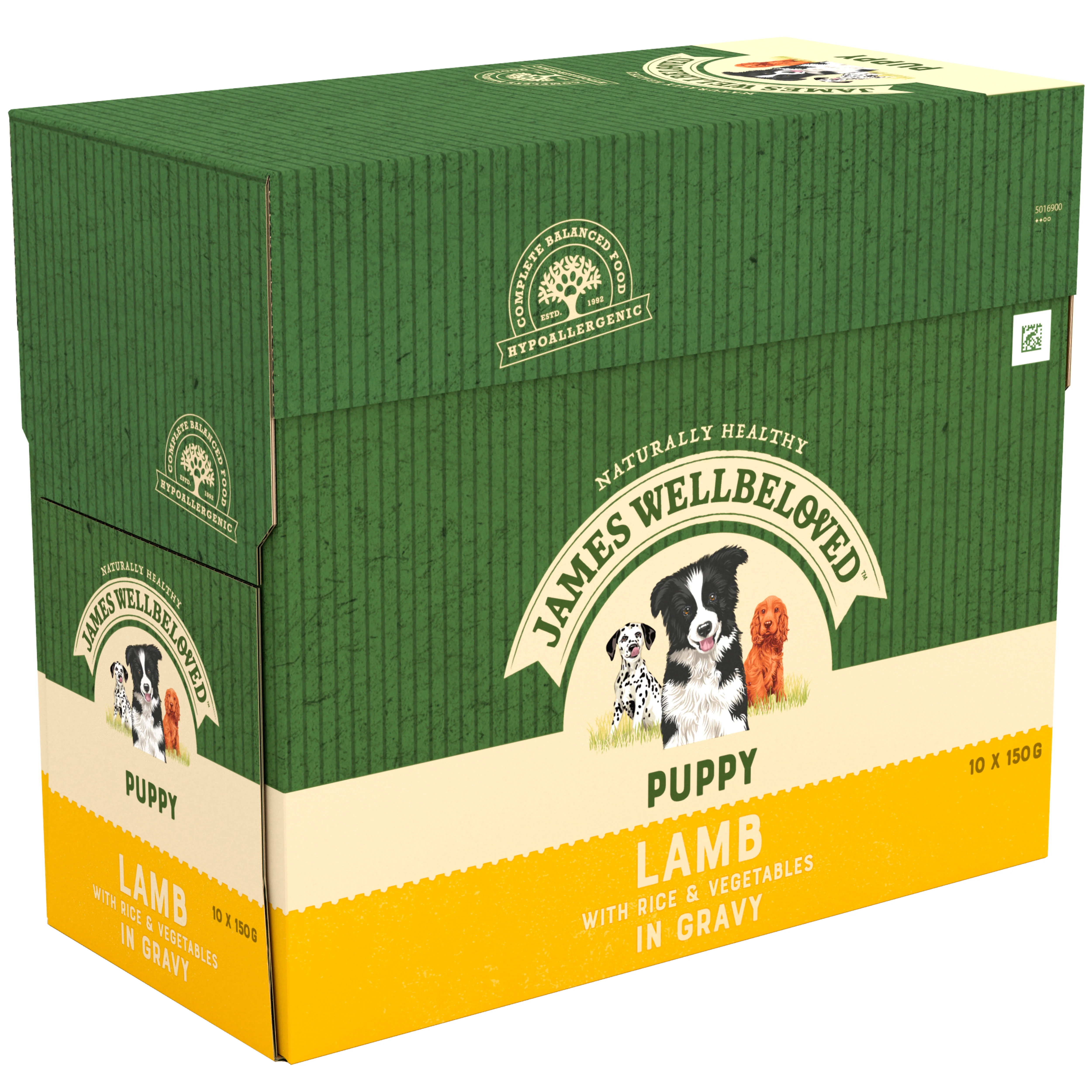 James Wellbeloved Puppy/Junior Wet Dog Food Pouches - Lamb & Rice in Gravy - Image 3