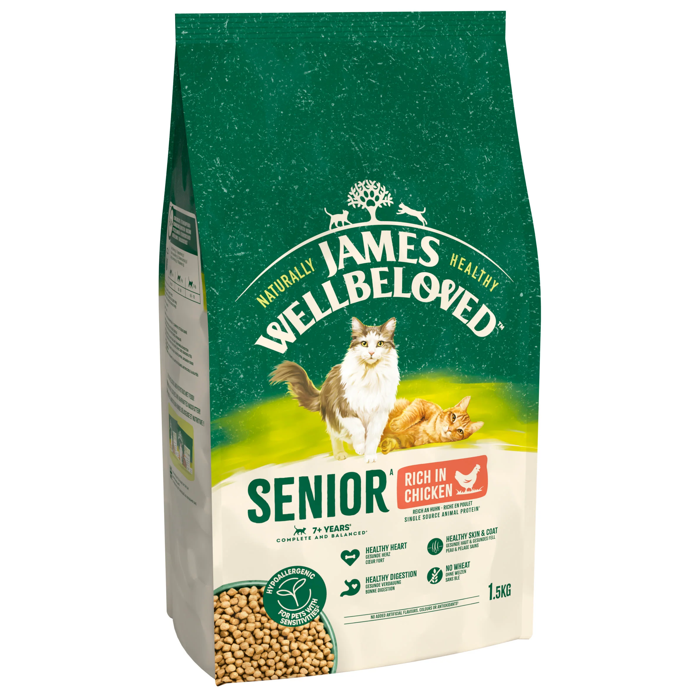 James Wellbeloved Senior Dry Cat Food Chicken
