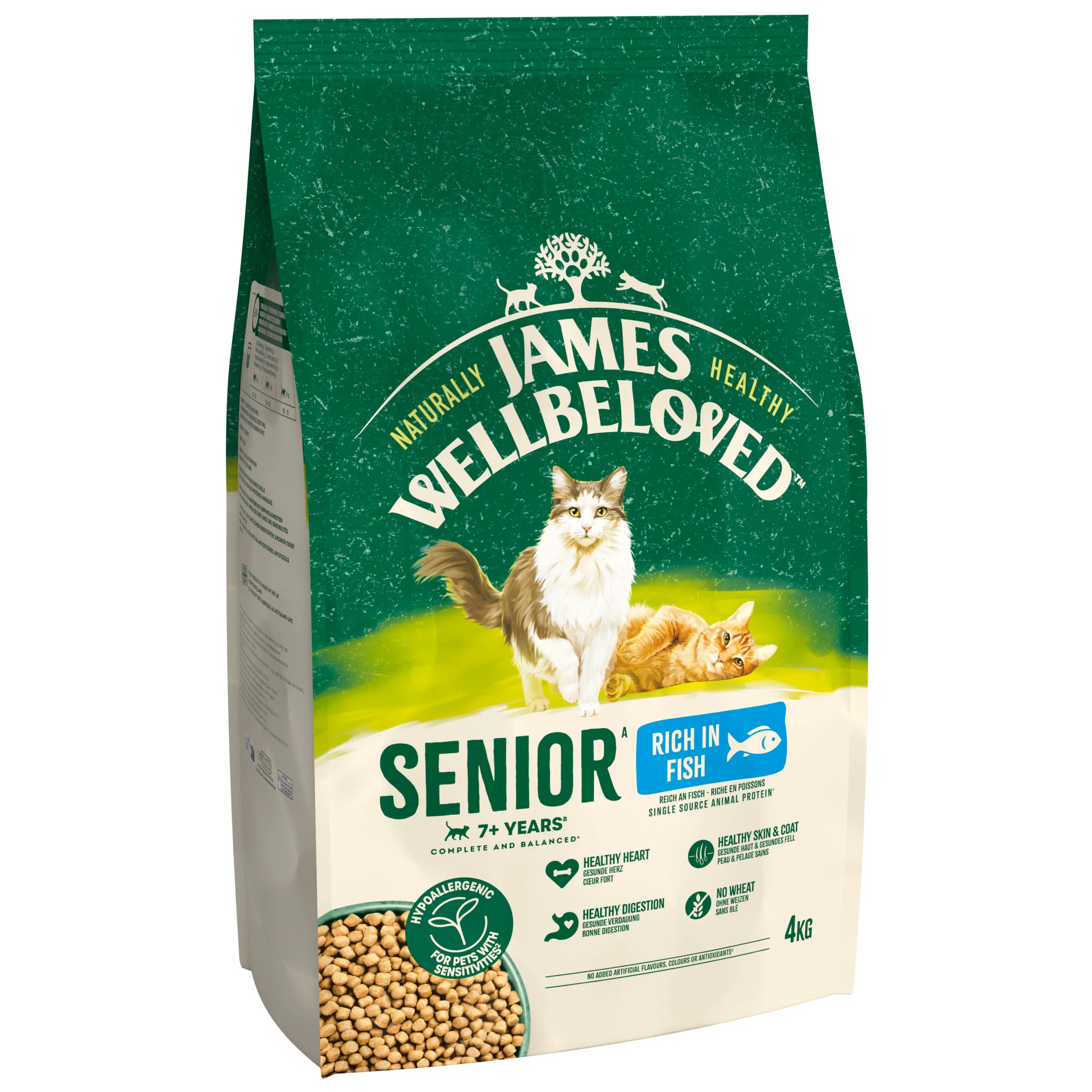 James Wellbeloved Senior Dry Cat Food Fish - Image 2