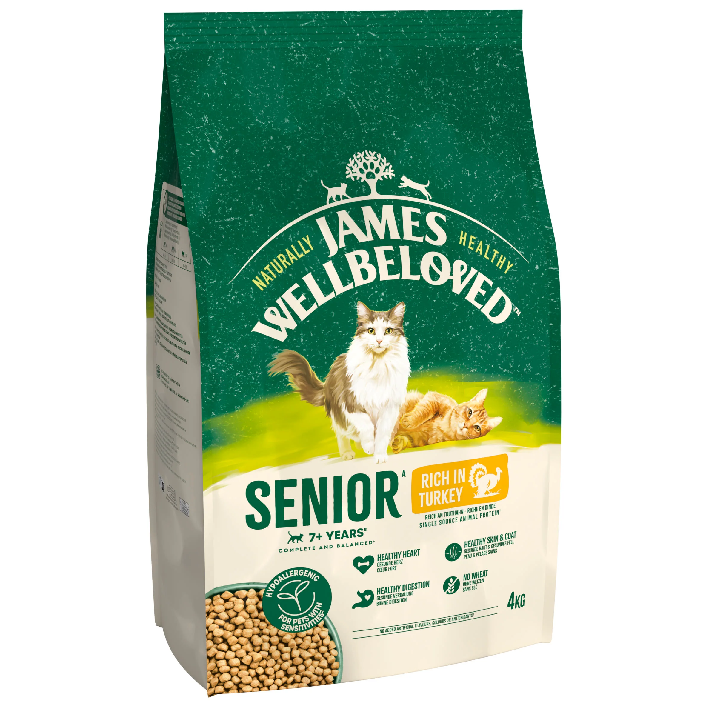 James Wellbeloved Senior Dry Cat Food Turkey - Image 2