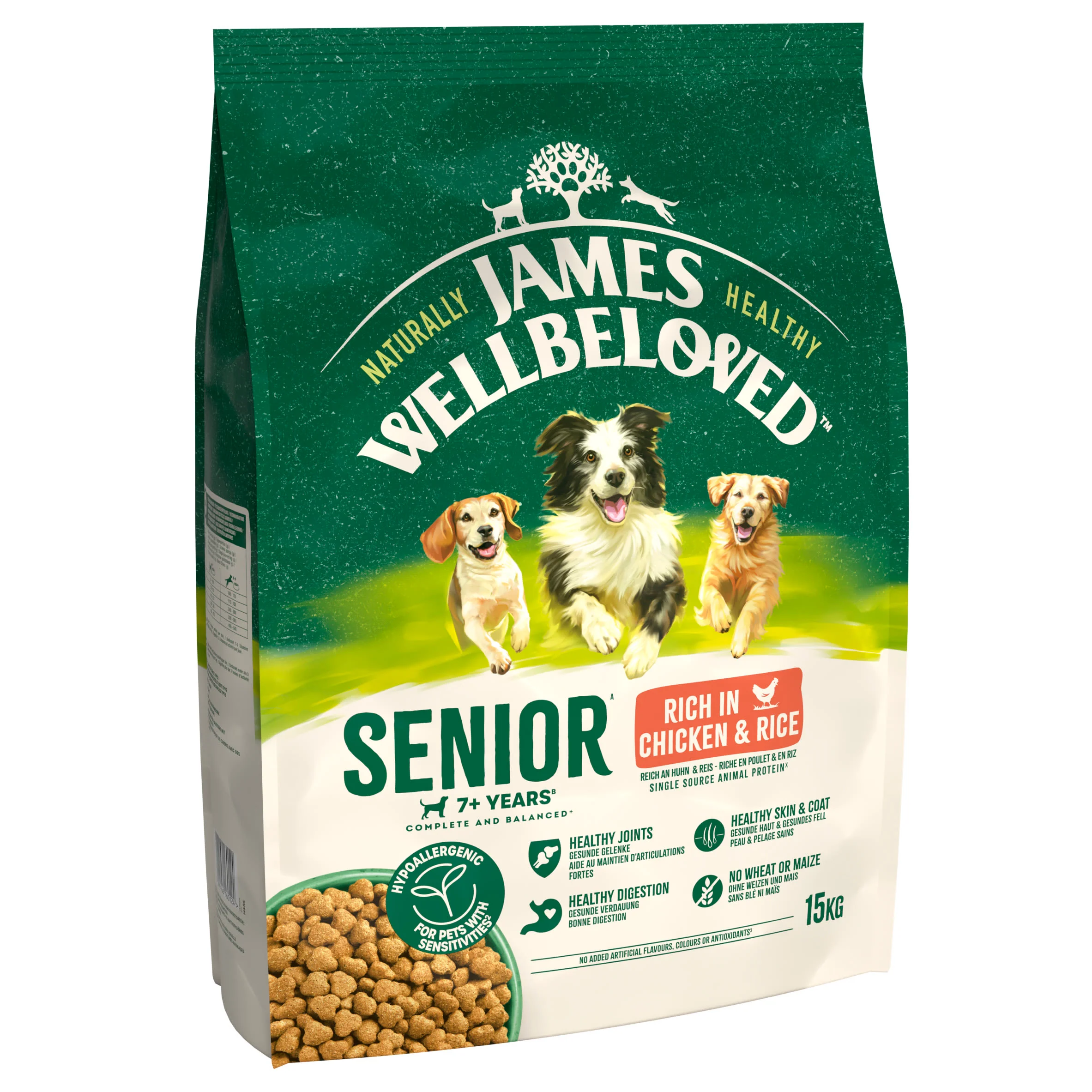 James Wellbeloved Senior Dry Dog Food Chicken & Rice - Image 2