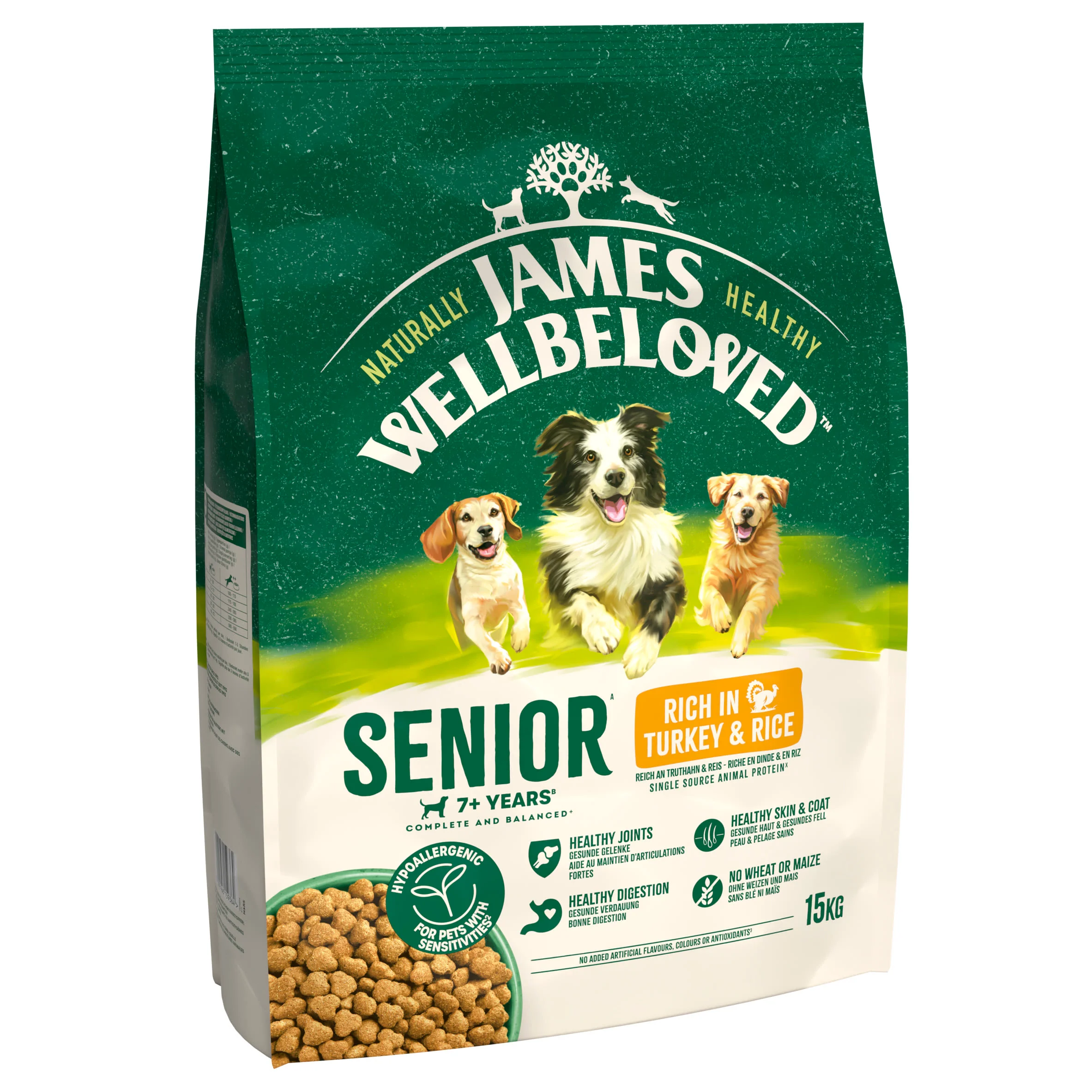 James Wellbeloved Senior Dry Dog Food Turkey & Rice - Image 2