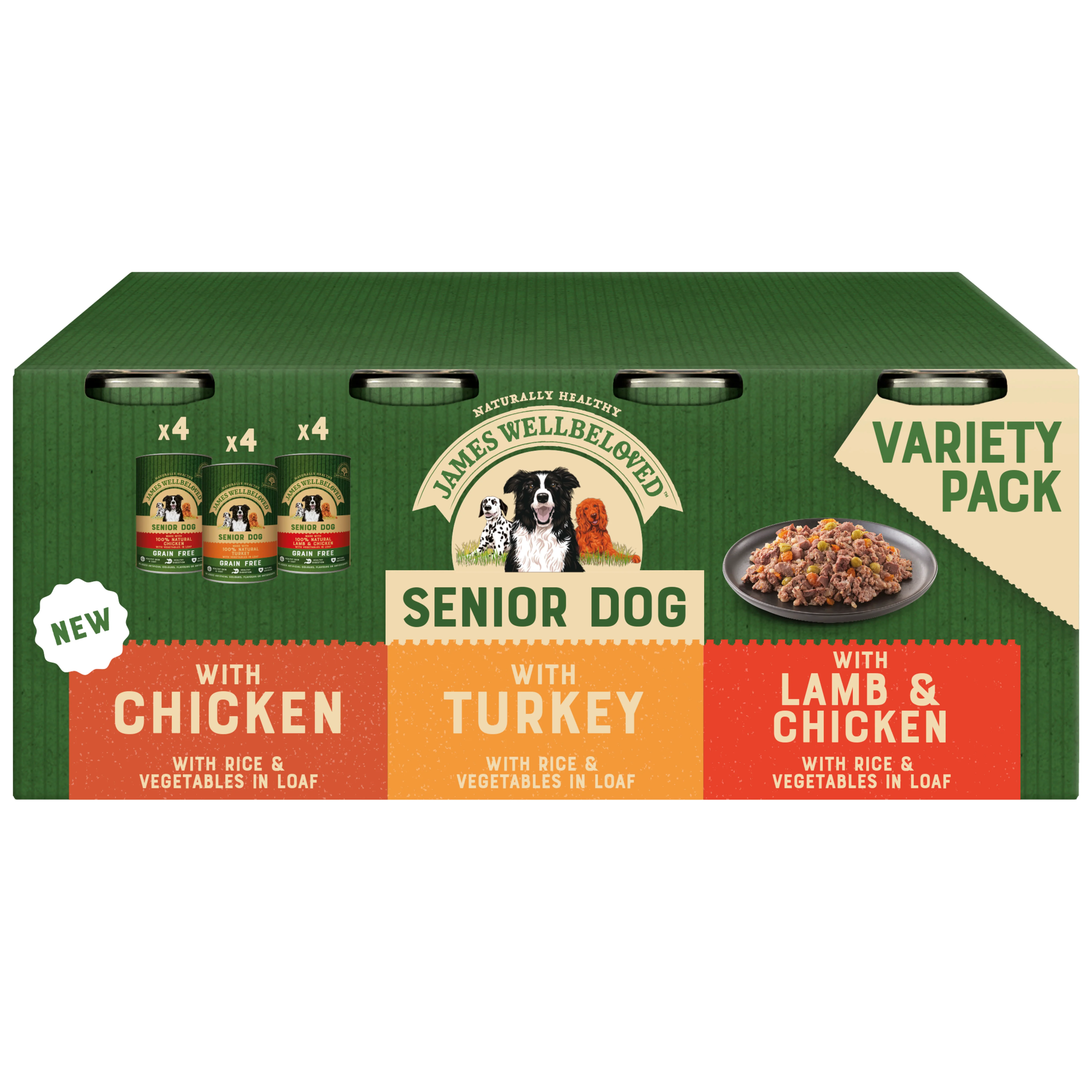 James Wellbeloved Senior Wet Dog Food Turkey, Lamb & Chicken - Image 2