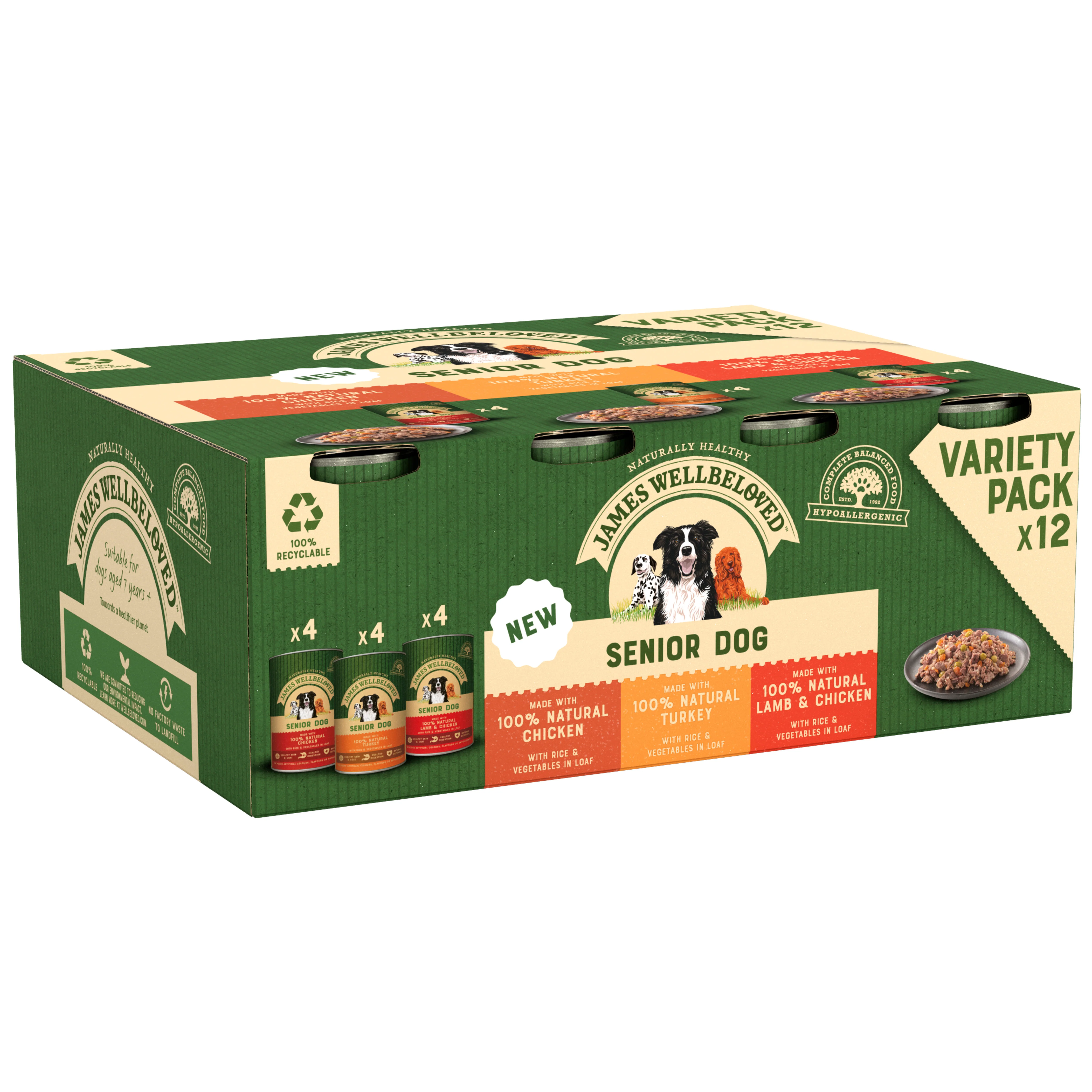 James Wellbeloved Senior Wet Dog Food Turkey, Lamb & Chicken - Image 3