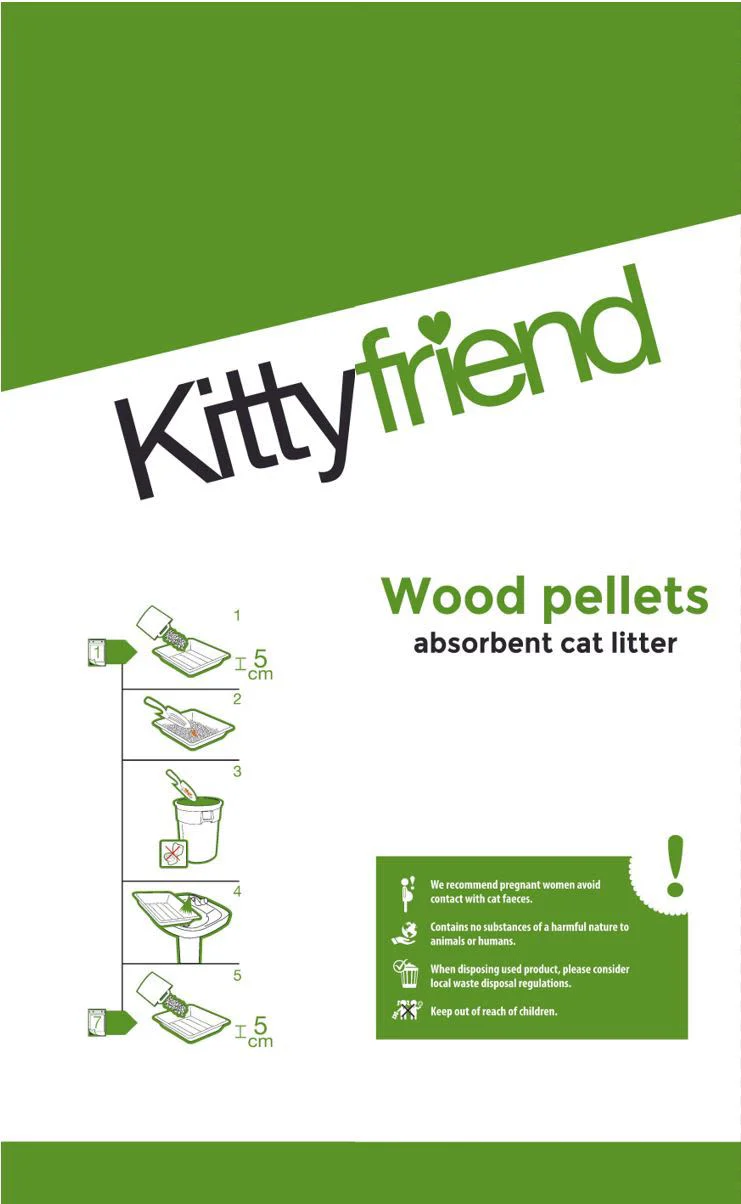 Kittyfriend Wood Pellets Absorbent Cat Litter - Image 2