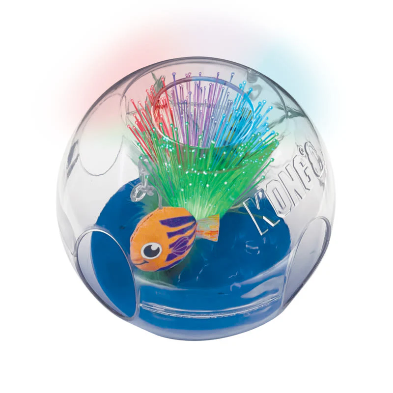 KONG Bat-A-Bout Glow Aquarium Cat Toy - Image 2