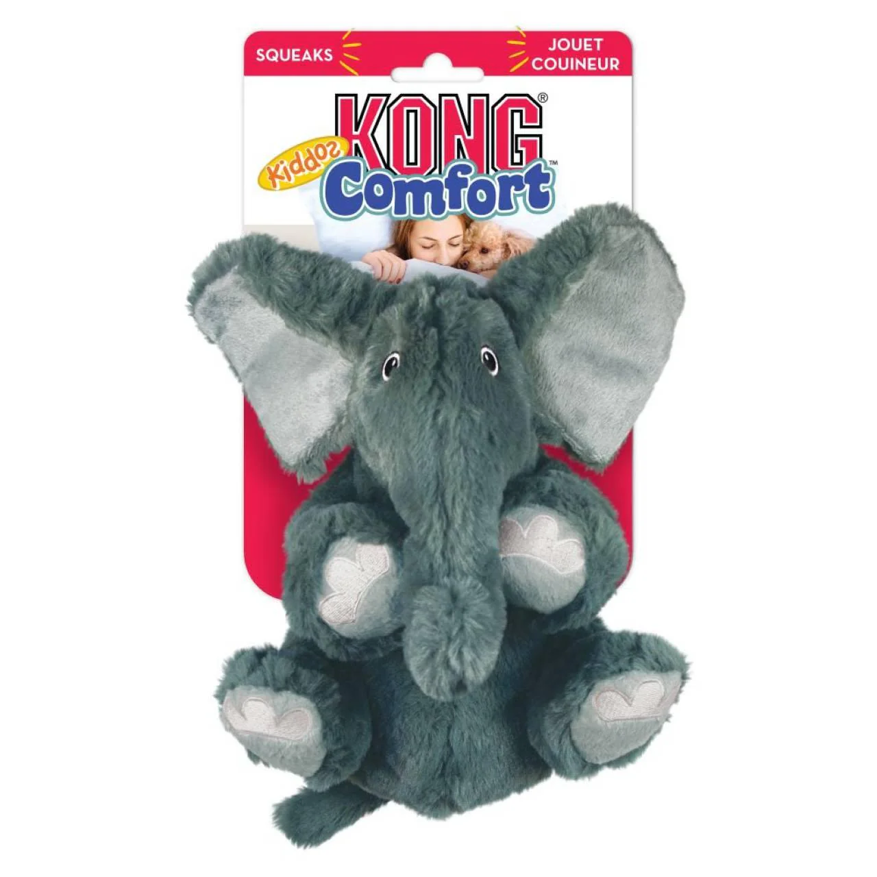 KONG Comfort Kiddos Elephant Dog Toy - Image 3