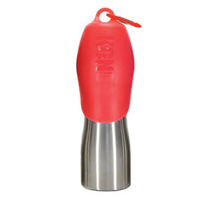 KONG H2O Stainless Steel Red Dog Water Bottle - Image 2