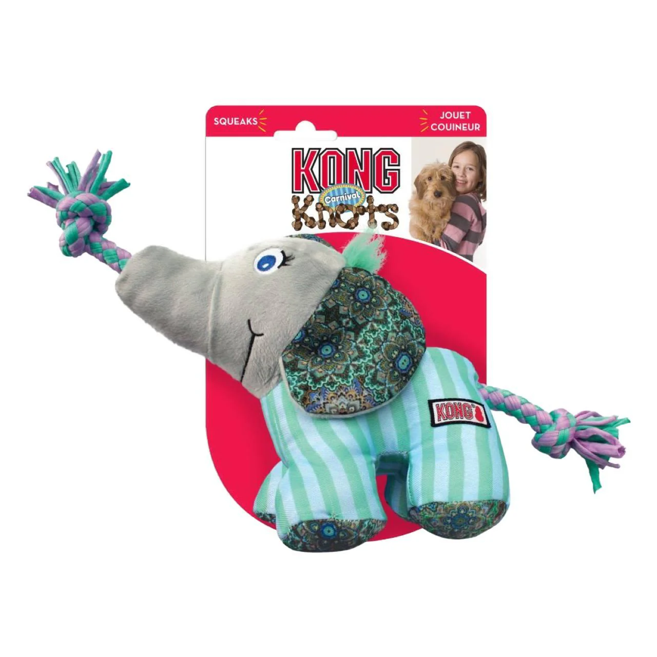 KONG Knots Carnival Elephant Dog Toy - Image 2