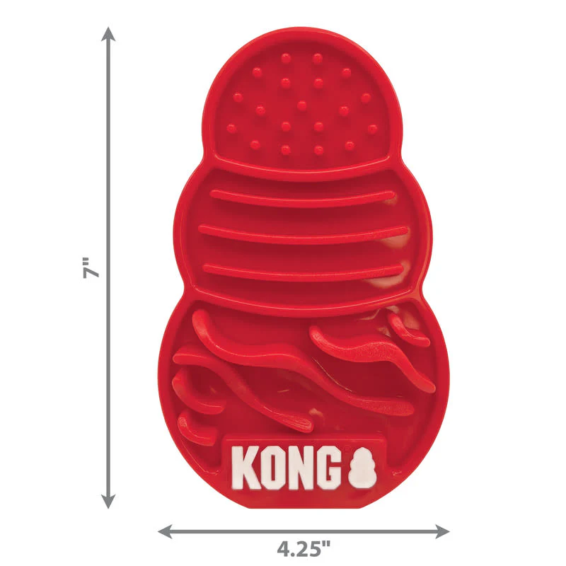 KONG Licks Large Red Dog Treat Dispensor Toy - Image 2