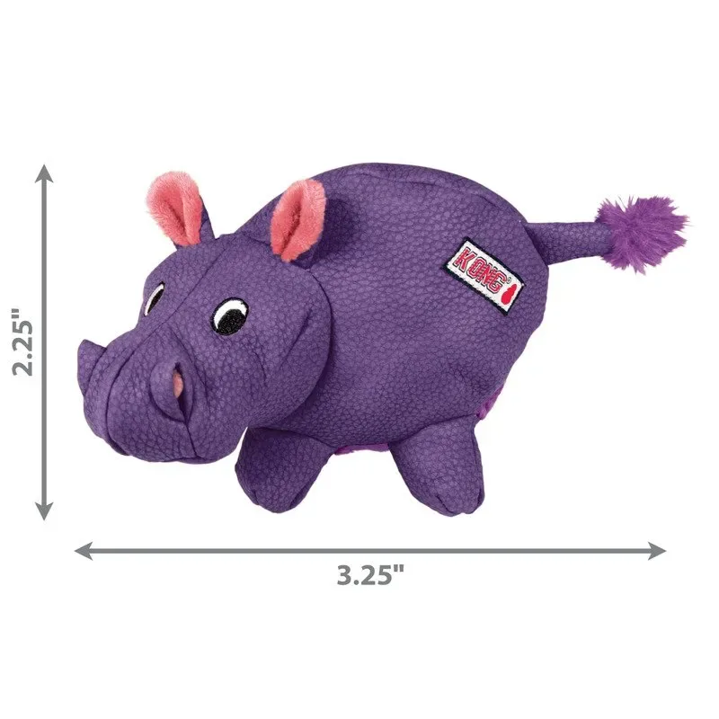 KONG Phatz Hippo Dog Toy - Image 3
