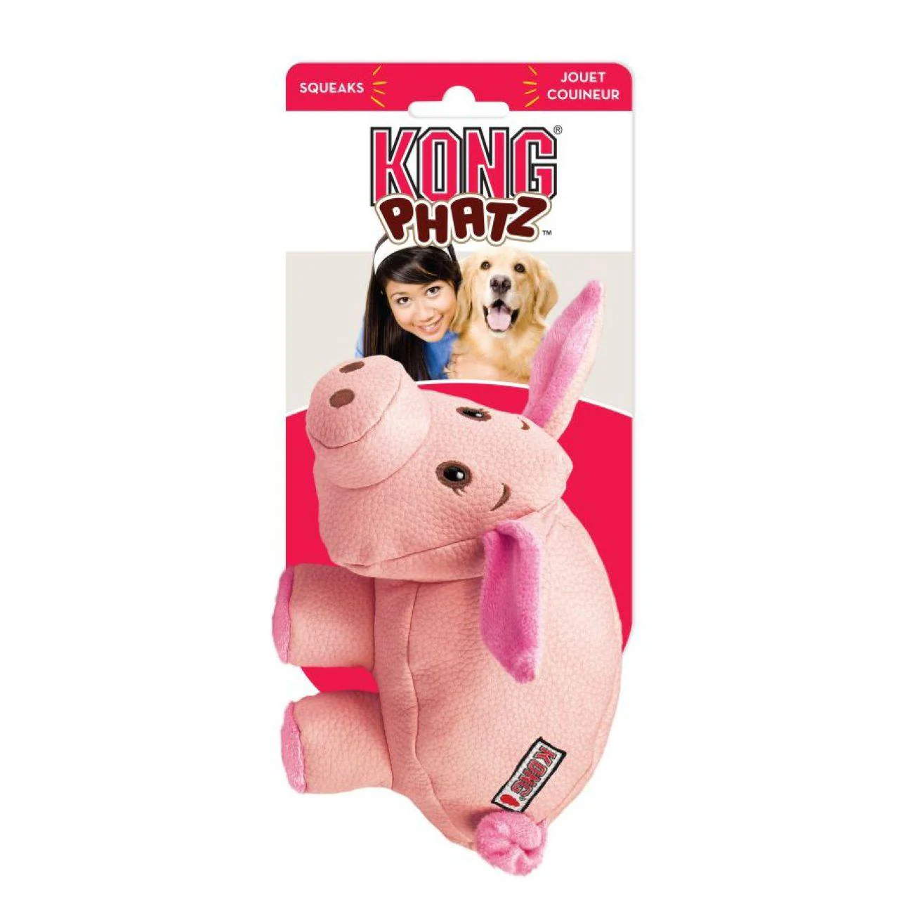 KONG Phatz Pig Dog Toy - Image 3