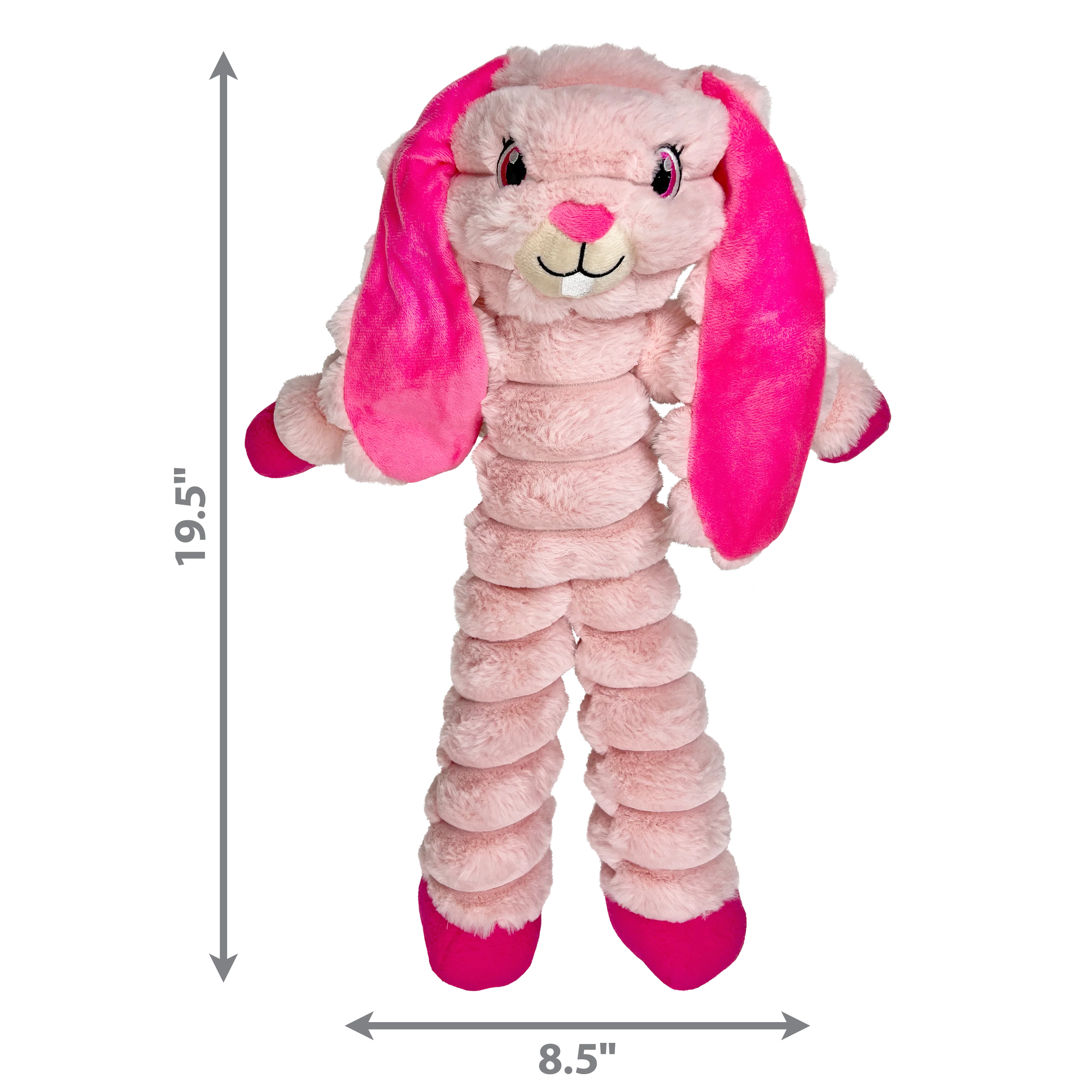 KONG Shakers Crumples Pink Bunny Dog Toy - Image 2