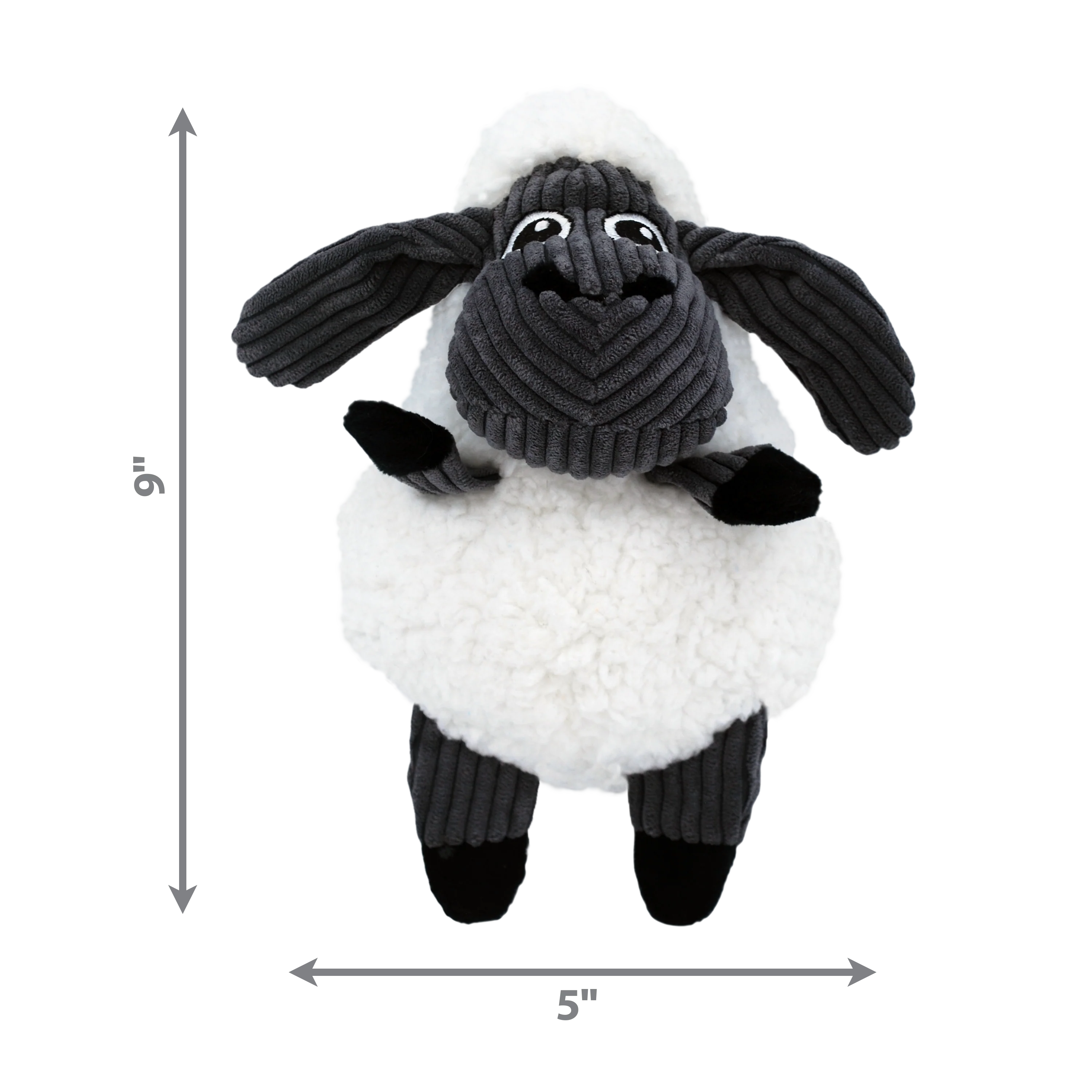 KONG Sherps Floofs White Sheep Dog Toy - Image 4