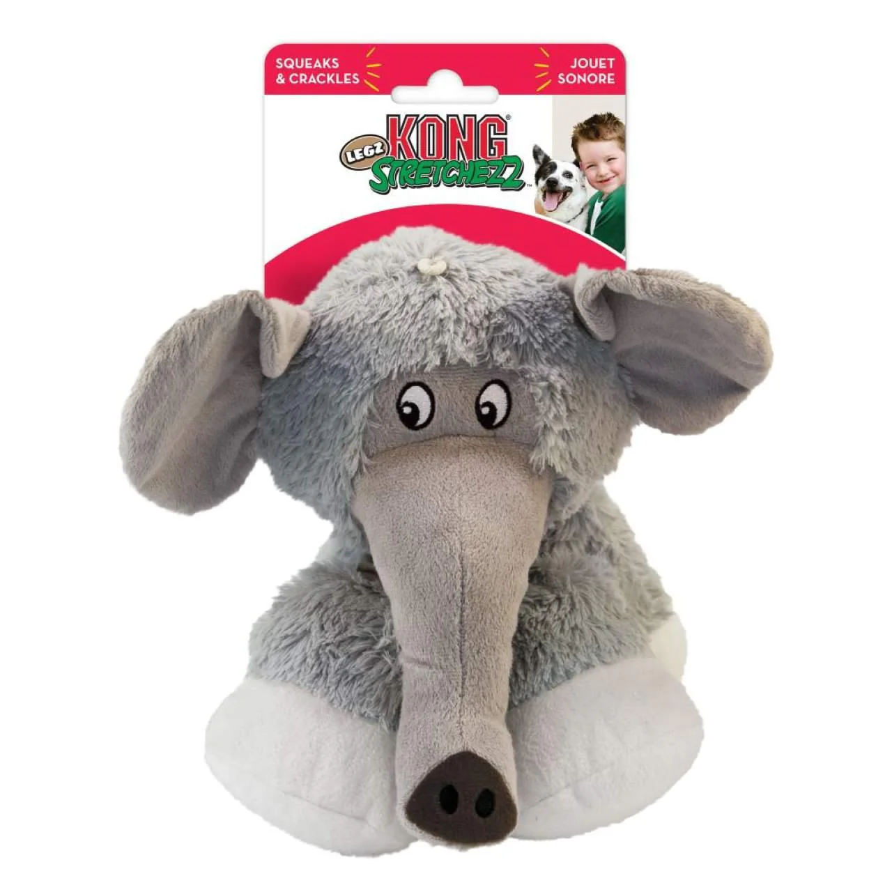 KONG Stretchezz Legz Elephant for Dog Toy - Image 3