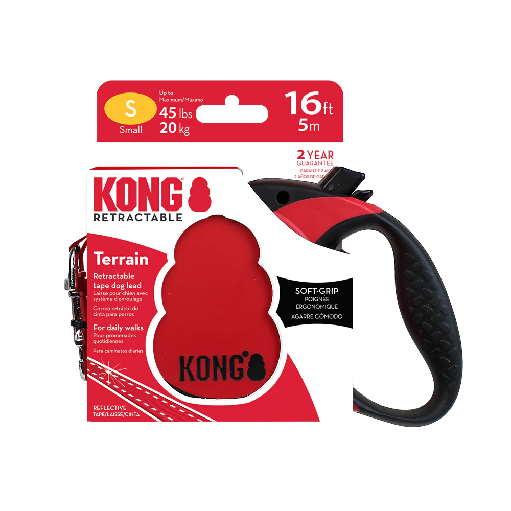 KONG Terrain Retractable Red Dog Lead - Image 3