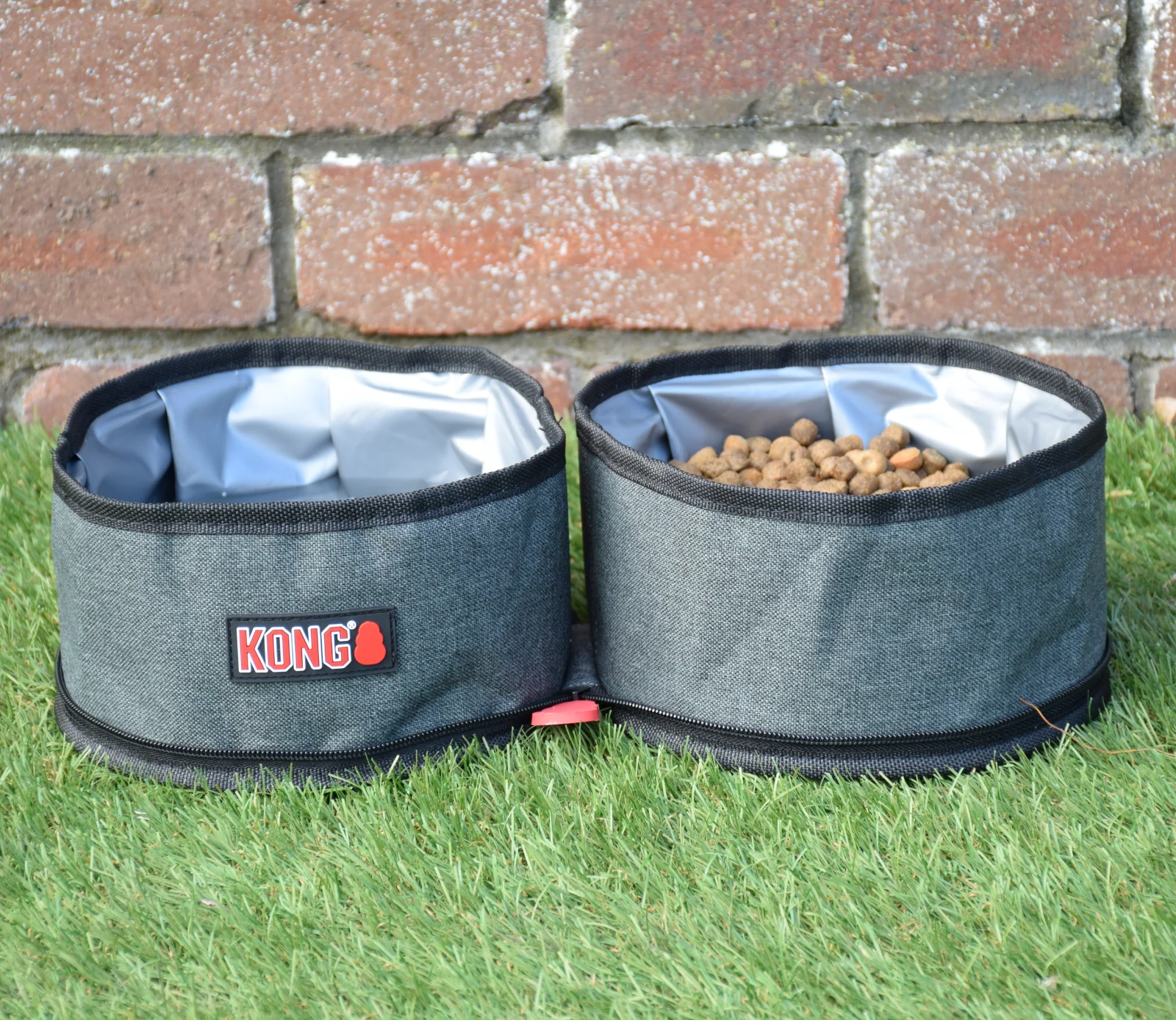 KONG Travel Fold-Up Dog Double Bowl - Image 4