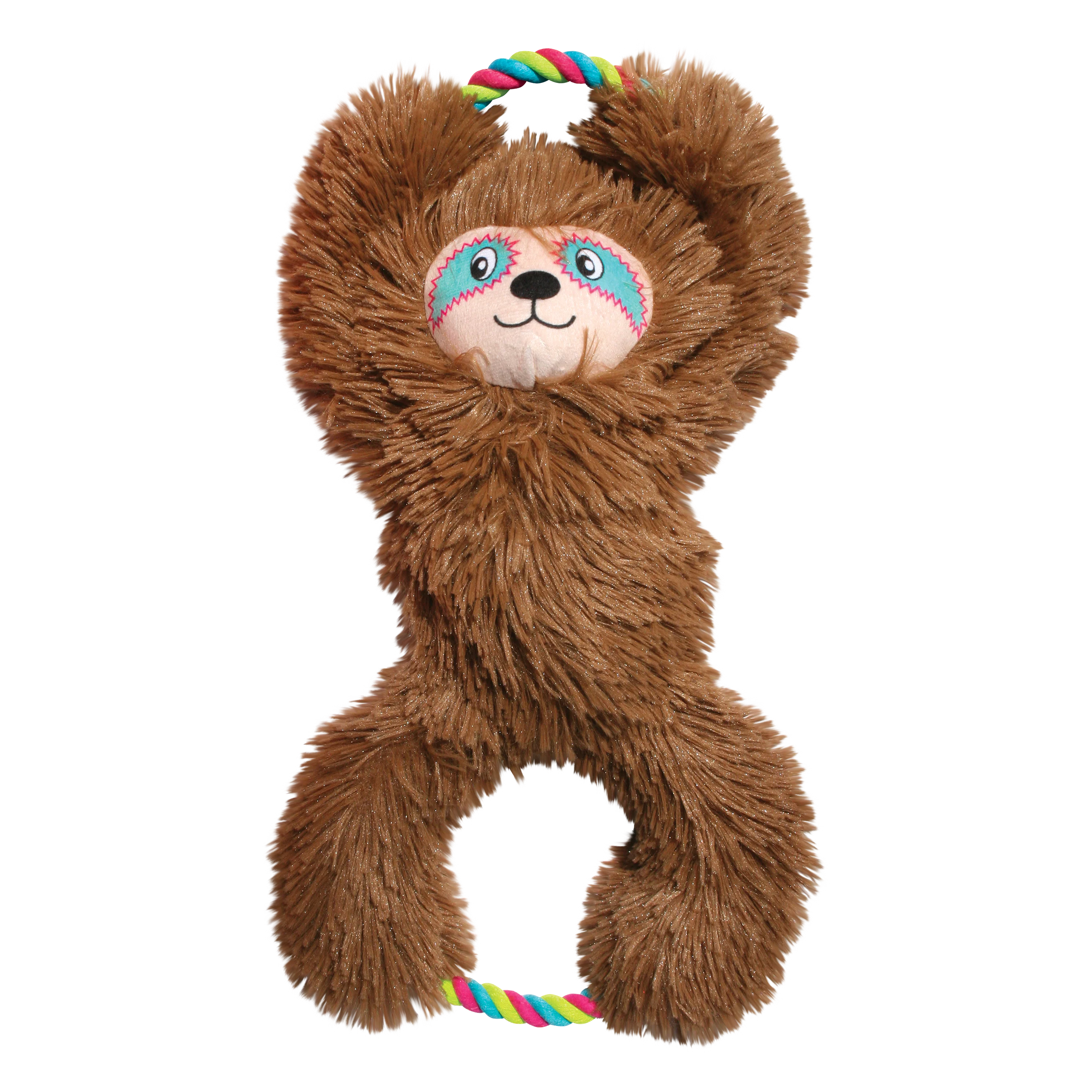 KONG Tuggz Brown Sloth Dog Toy - Image 2