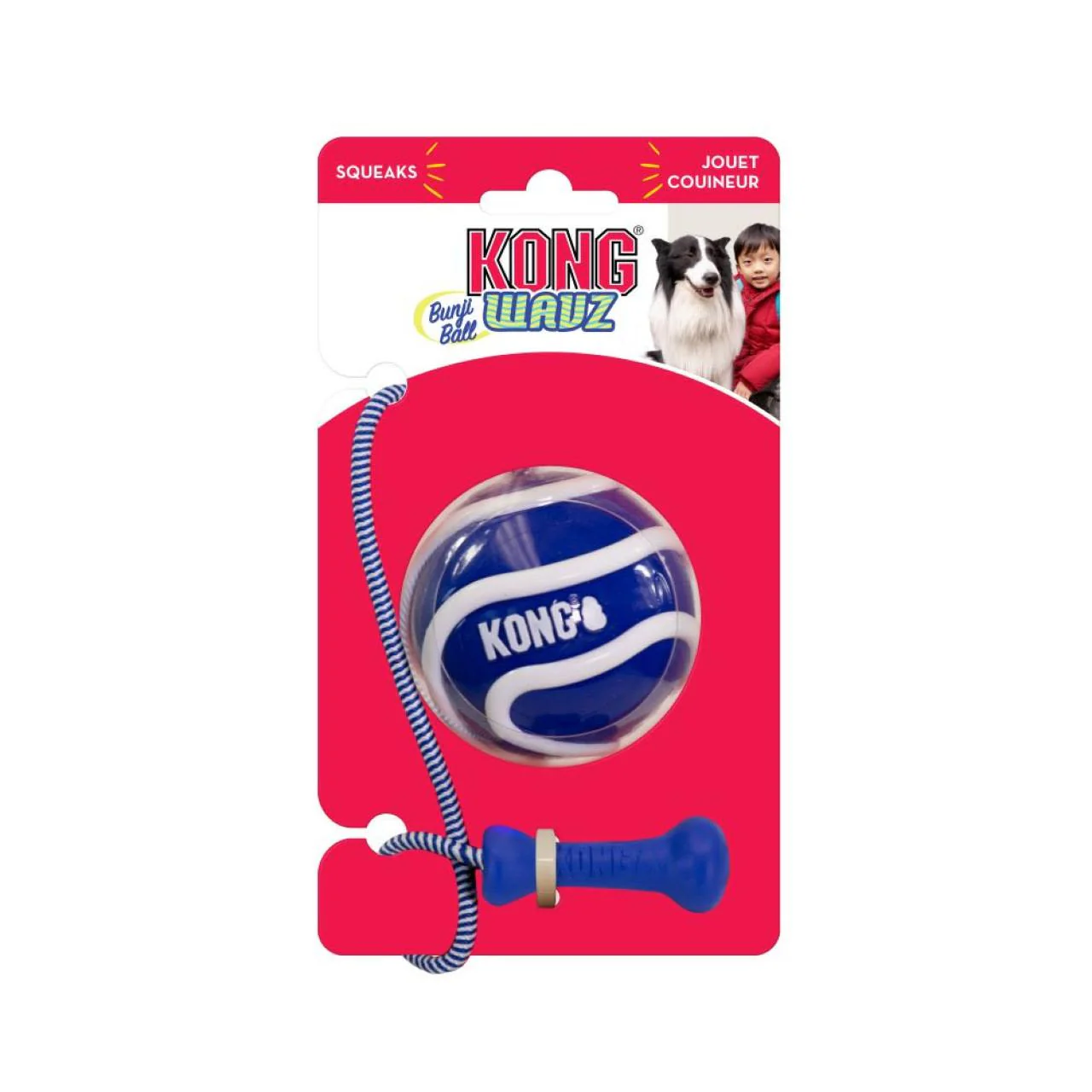 KONG Wavz Bunjiball Dog Toy - Image 3