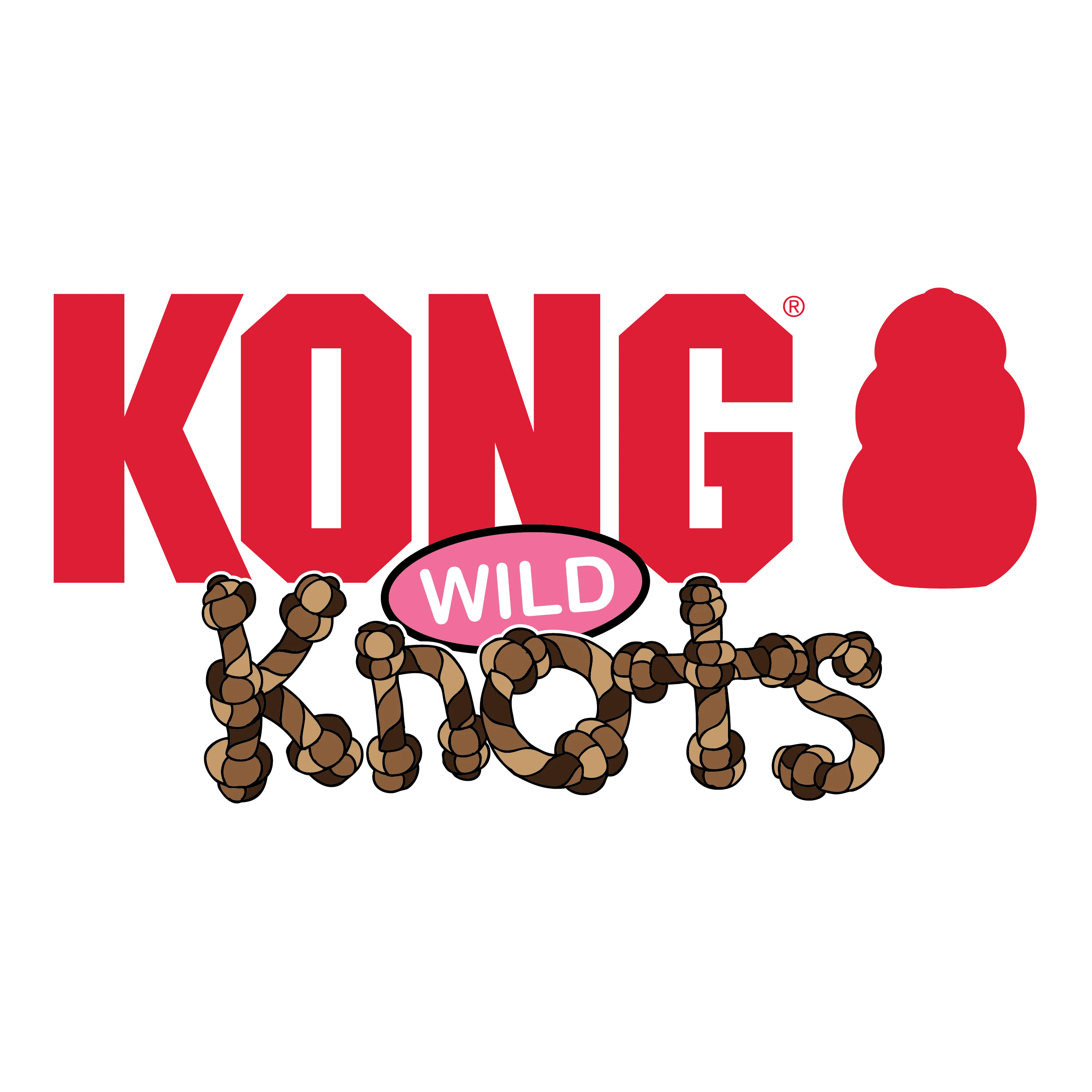 KONG Wild Knots Orange Tiger Dog Toy - Image 3