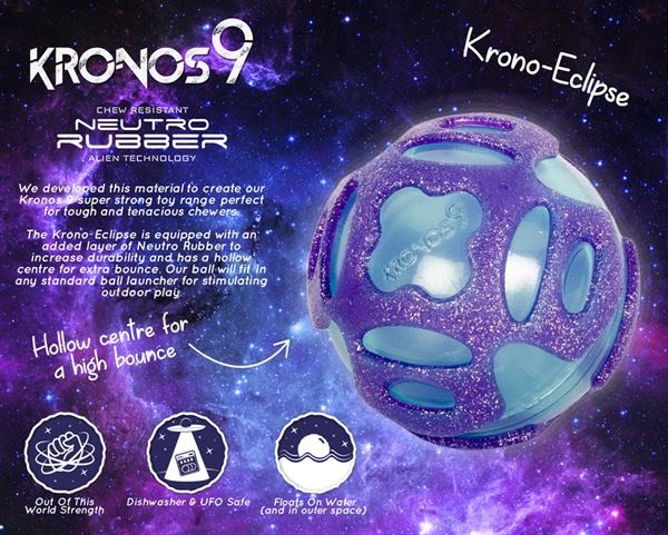Kronos9 Eclipse Purple Throw & Fetch Dog Toy - Image 3