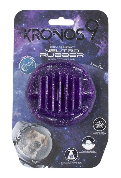 Kronos9 Pod Treat Release Purple Throw & Fetch Dog Toy - Image 2