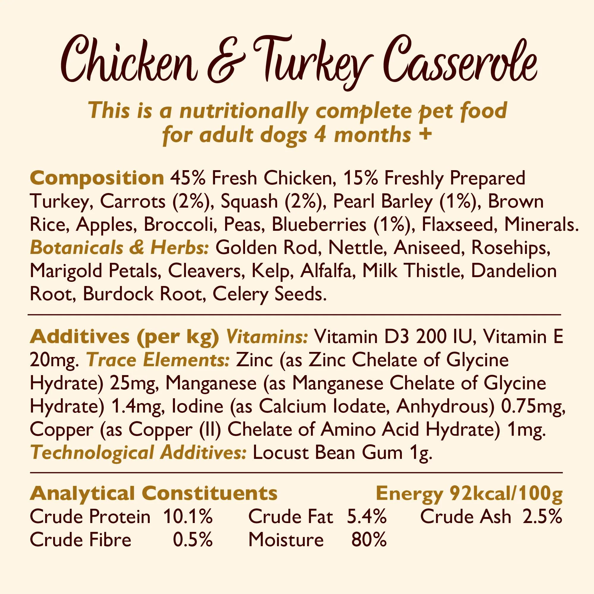Lily's Kitchen Casserole Wet Dog Food - Chicken & Turkey - Image 4