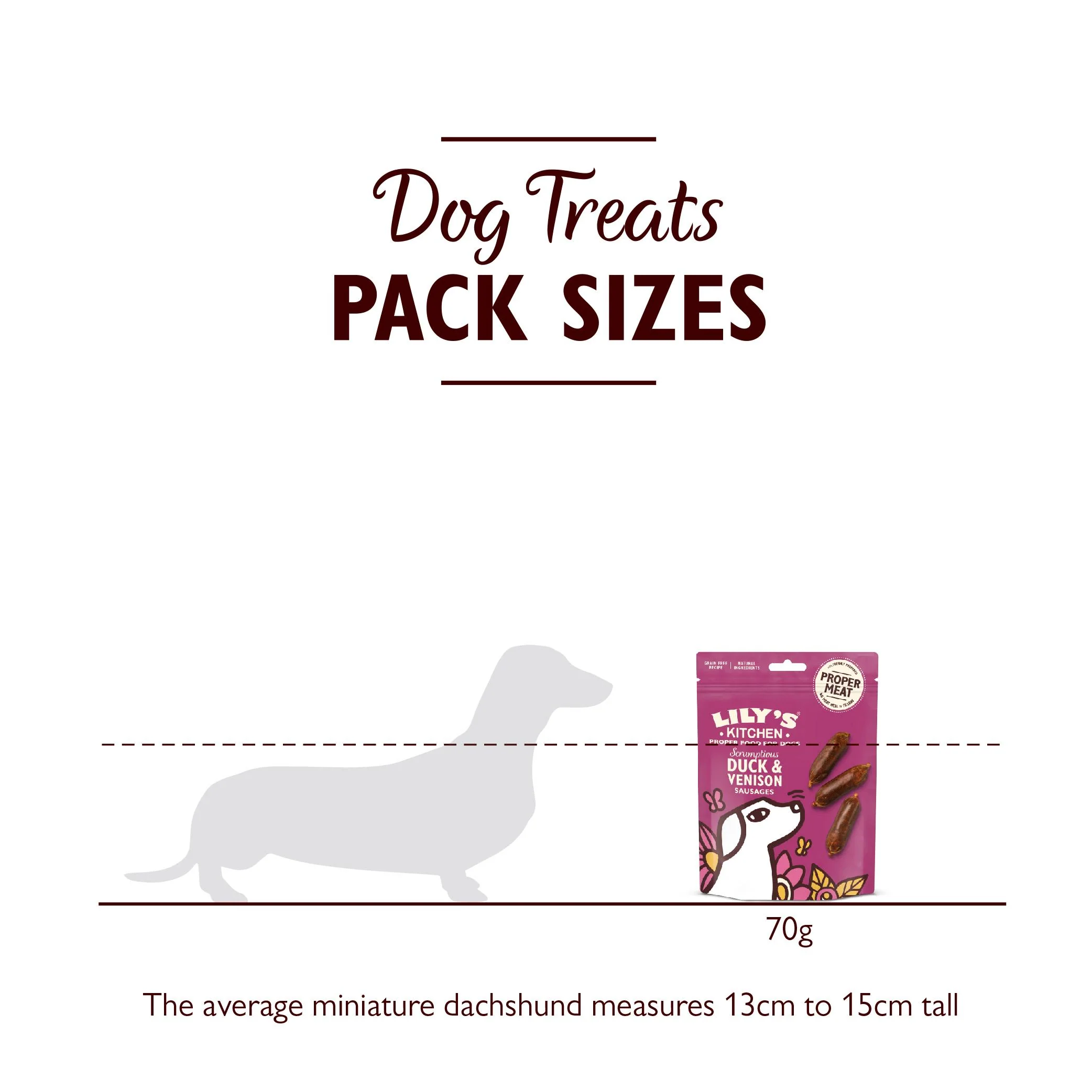 Lily's Kitchen Dog Scrumptious Sausages Adult Dog Treats - Duck & Venison - Image 3