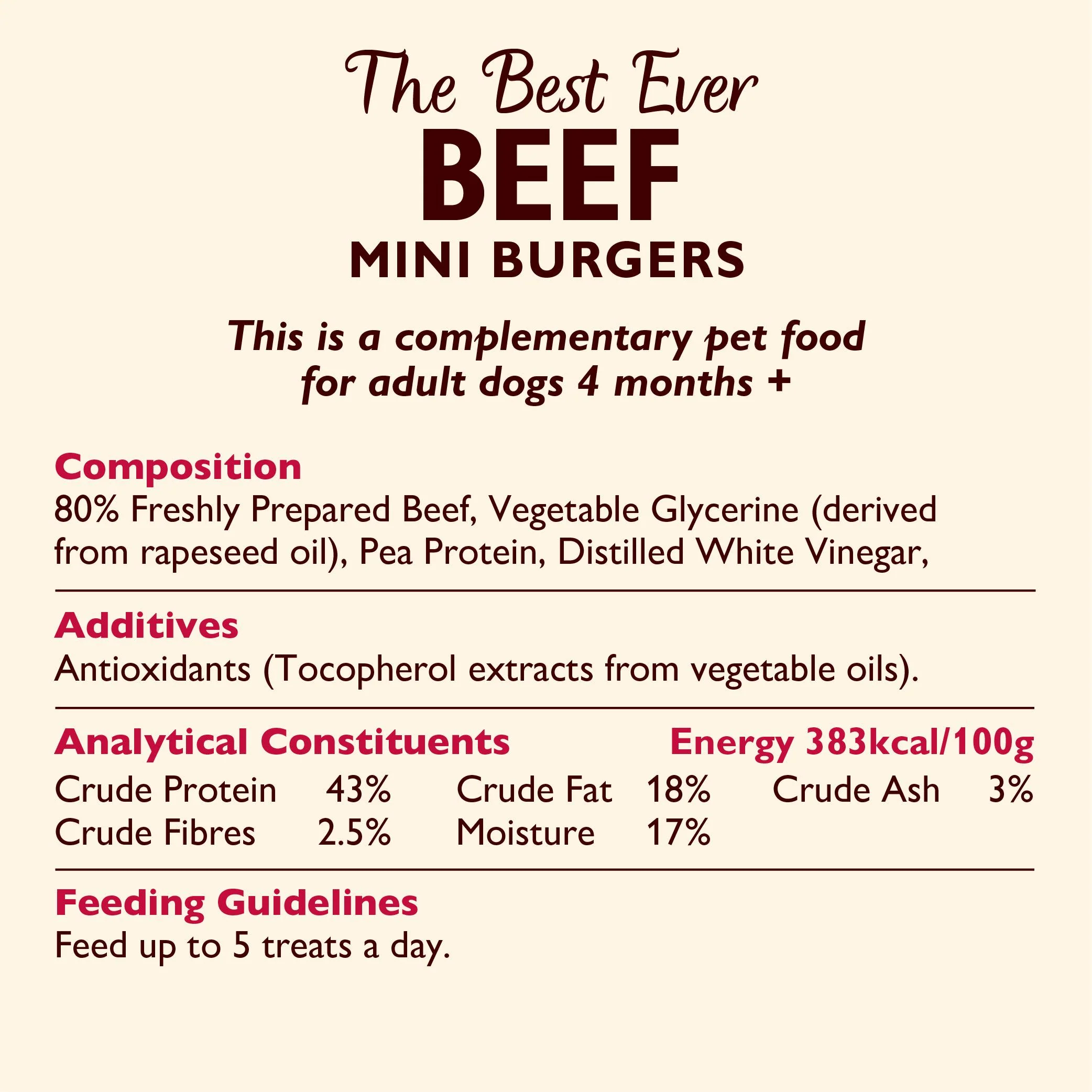 Lily's Kitchen Dog The Best Ever Mini Burgers Adult Dog Treats - Beef - Image 3