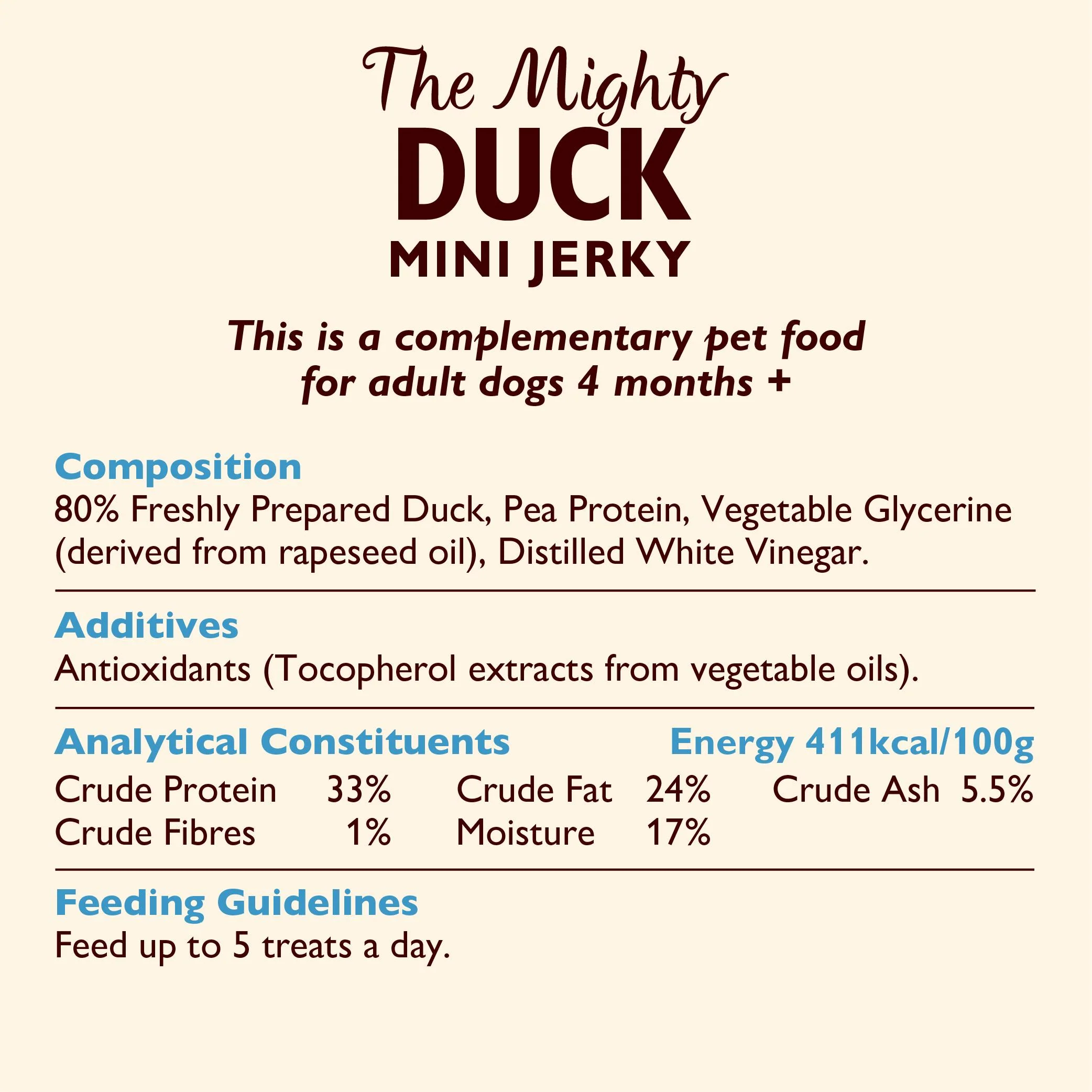 Lily's Kitchen Dog The Mighty Mini Jerky Adult Dog Treats - Duck - Image 5